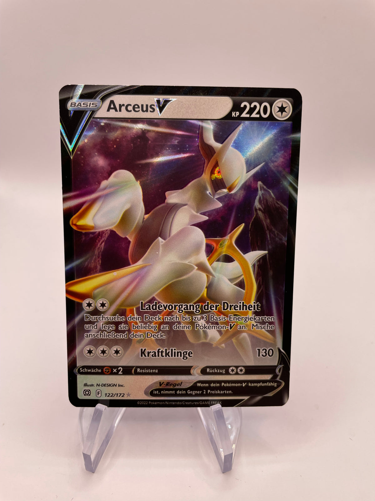 Pokémon Karte V Arceus 122/172 Deutsch