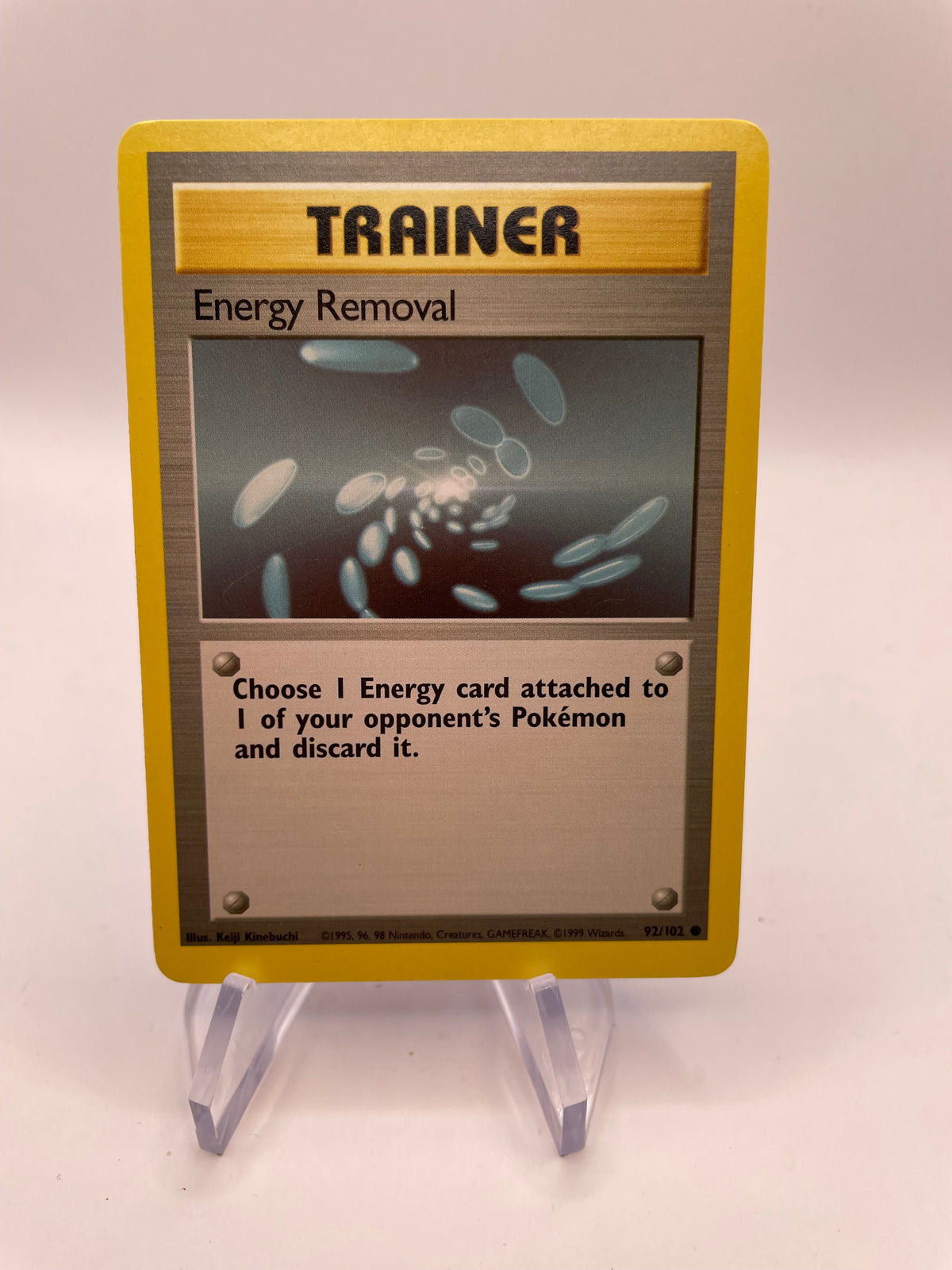 Pokemon Karte Base-Set Trainer Energy Removal 92/102 Englisch