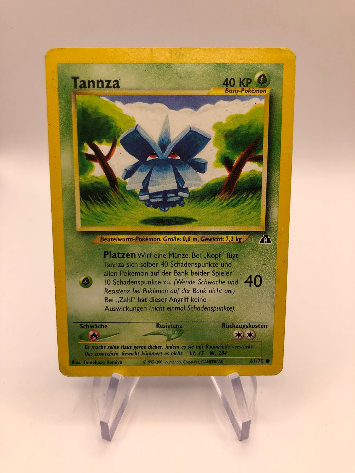 Pokemon Karte Neo Discovery Tannza 61/75 Deutsch