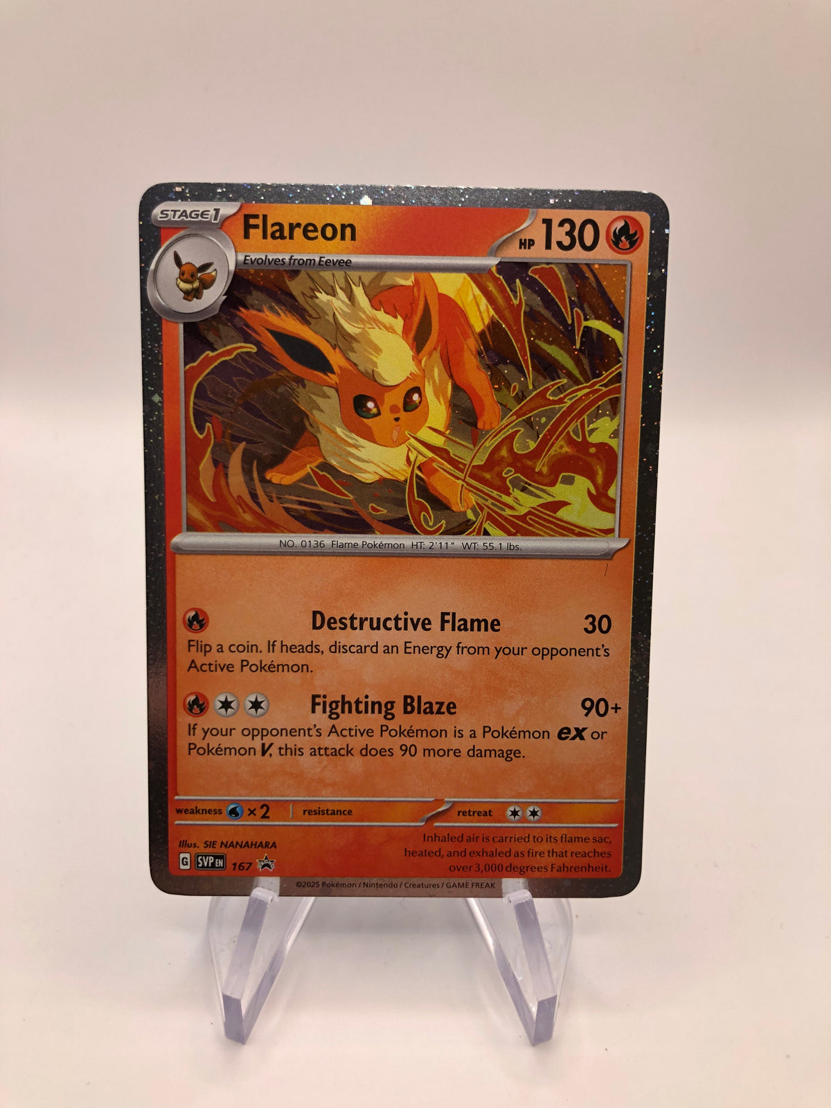 Pokemon Karte Promo Flamara 167 Englisch
