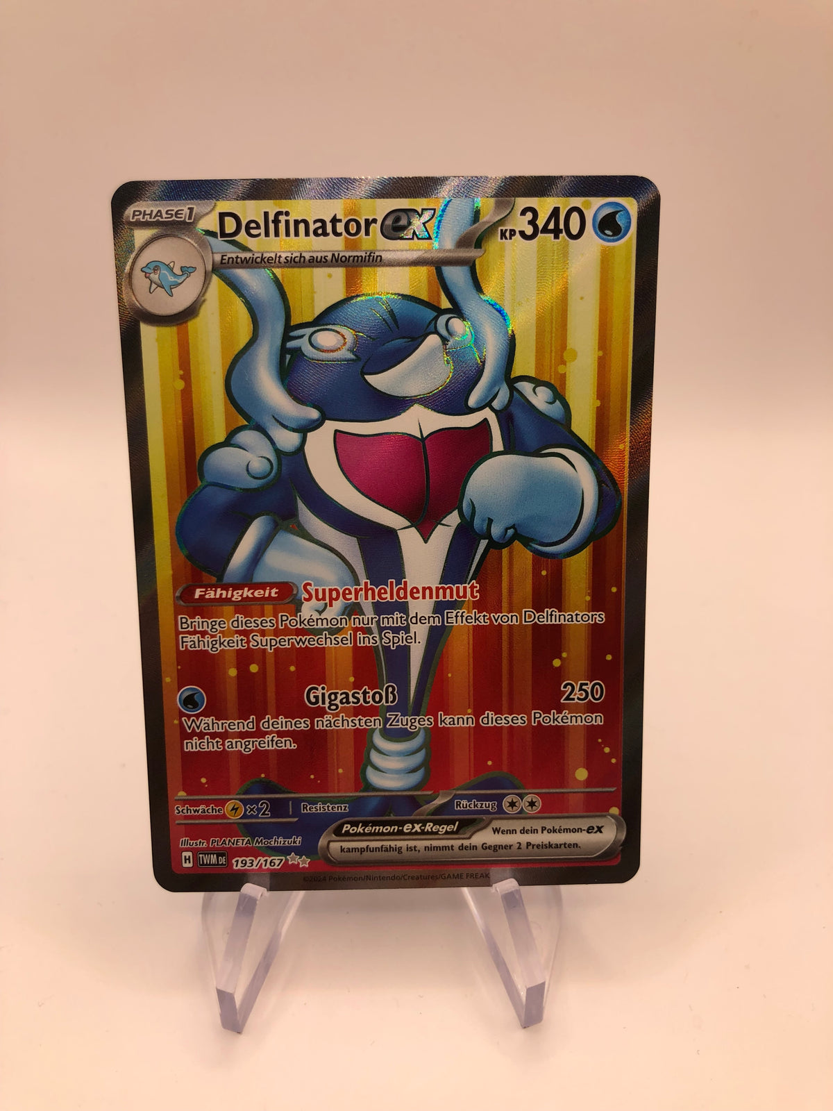 Pokemon Karte Ex Delfinator 193/167 Deutsch