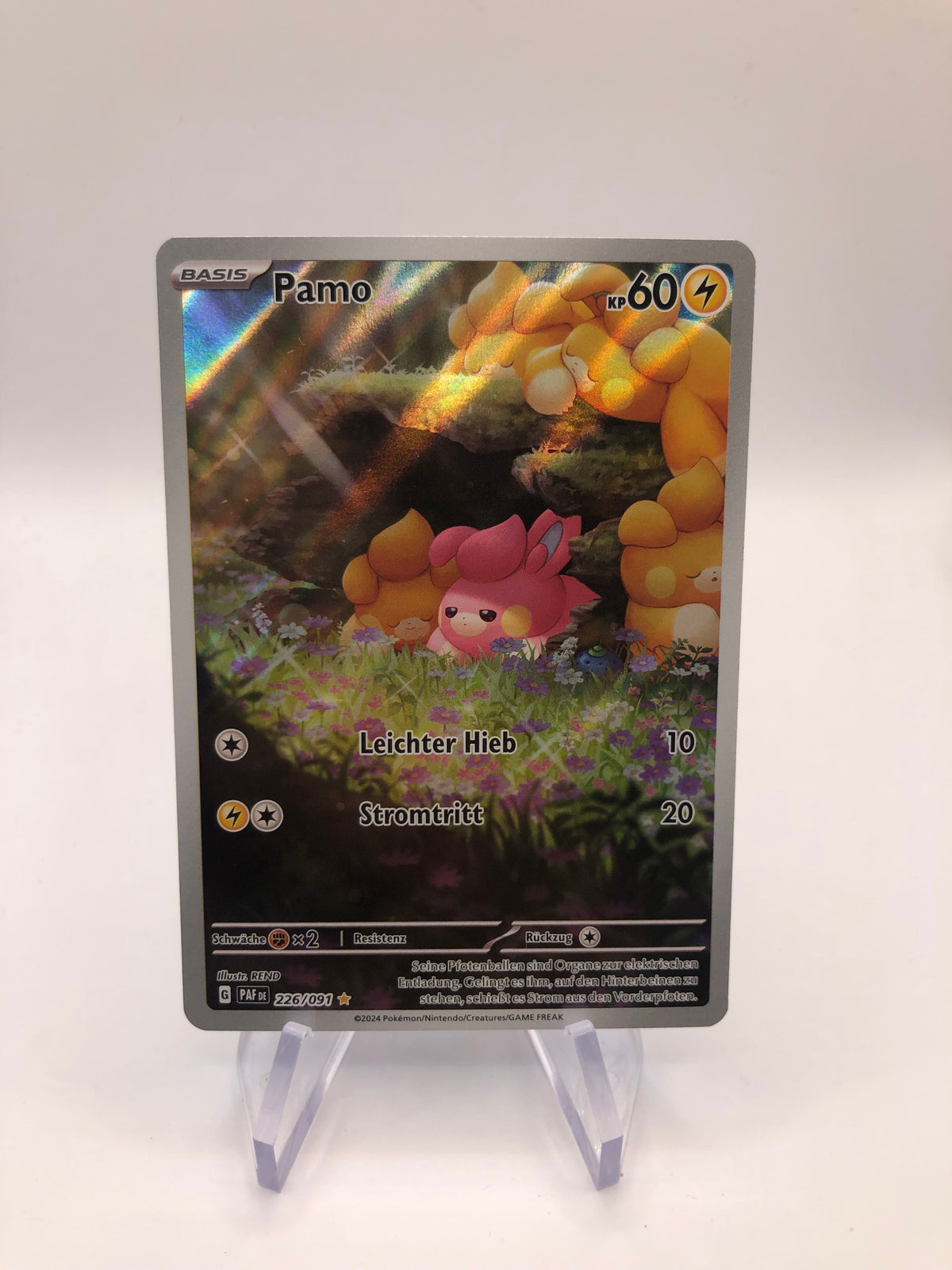 Pokemon Karte Art-Rare Pamo 226/91 Deutsch