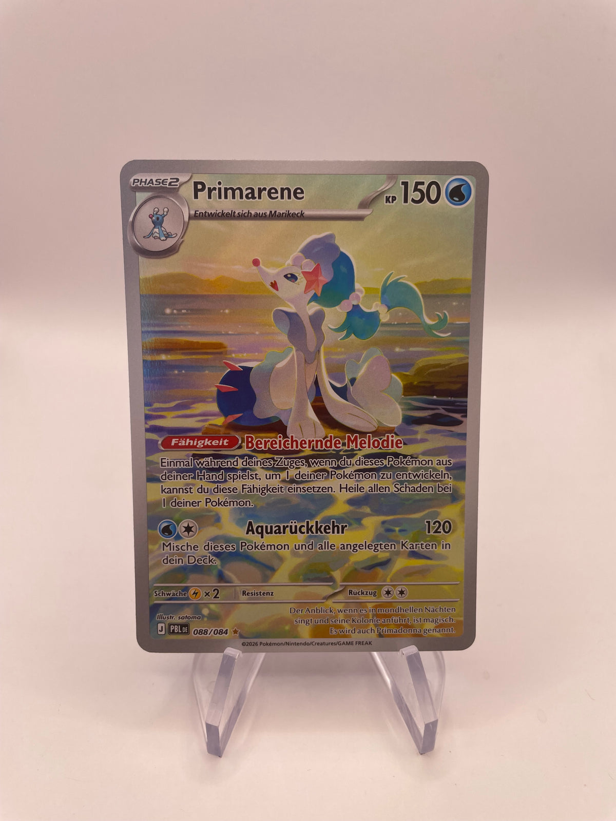 Pokemon Karte Art Rare Primarene 88/84 Deutsch