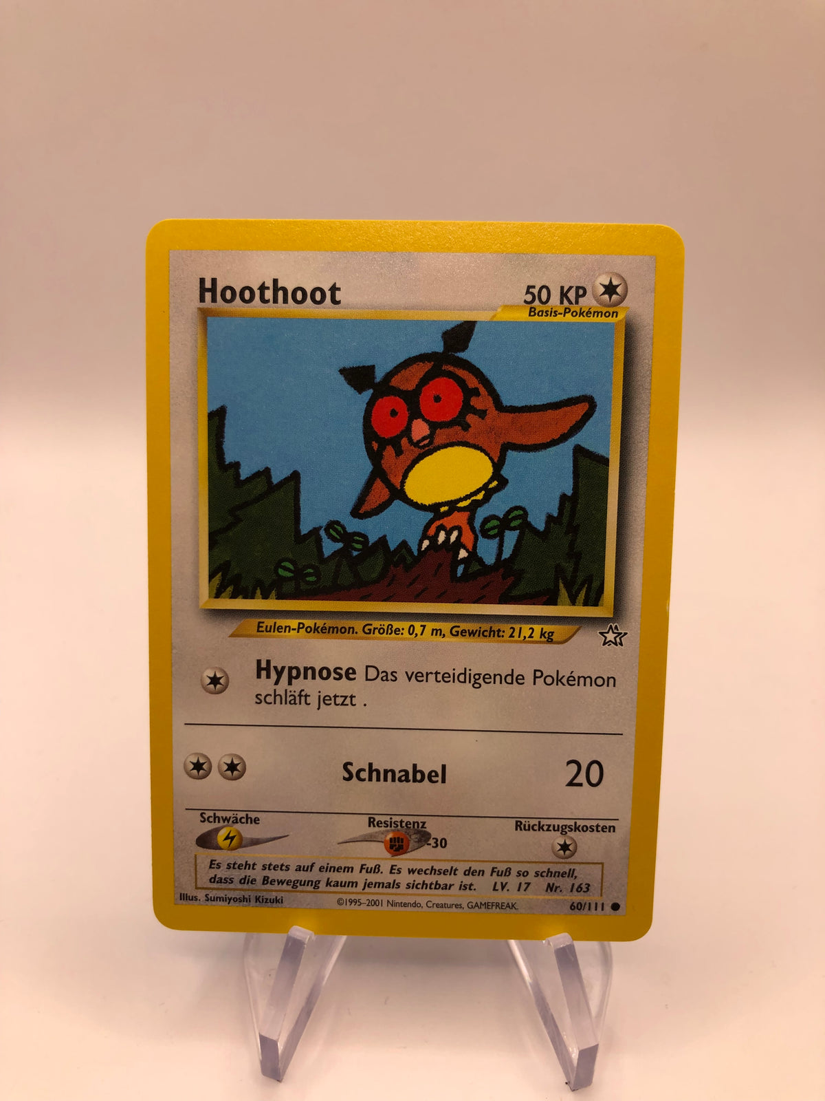 Pokemon Karte Hoothoot neo Genesis 60/111 Deutsch