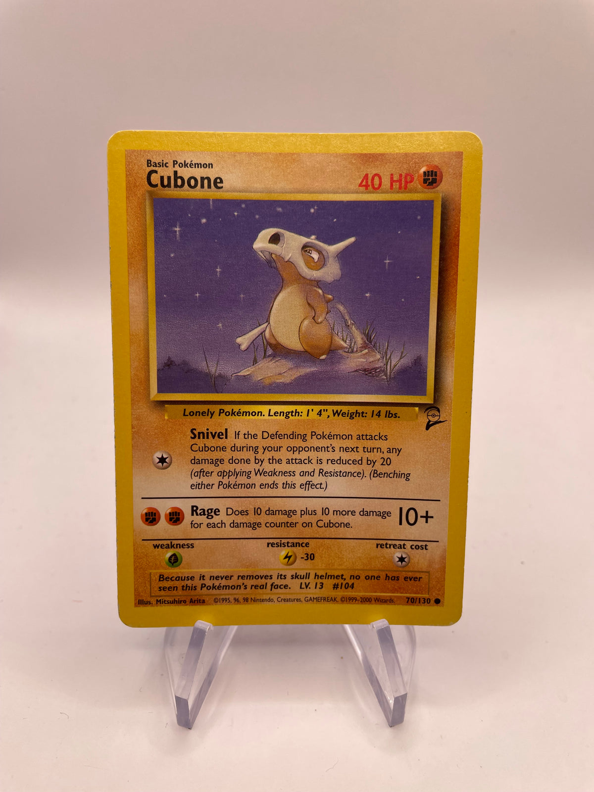 Pokemon Karte Base-Set 2 Cubone 70/130 Englisch