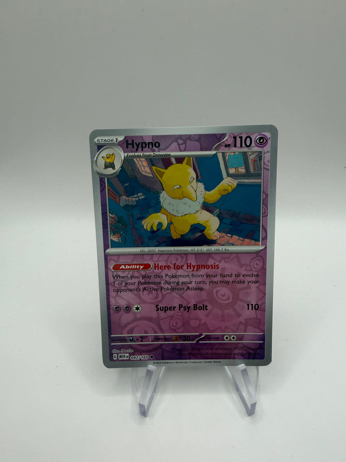 Pokemon Karte Reverse 151 Hypno 97/165 Englisch