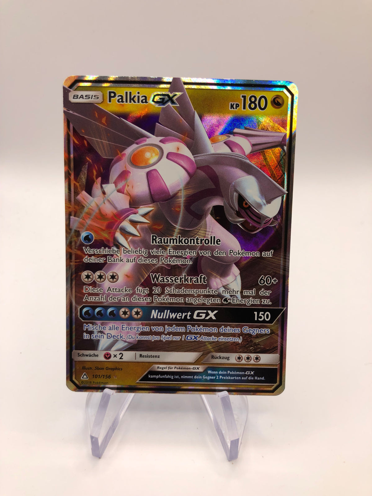 Pokemon Karte GX Palkia 101/156 Deutsch