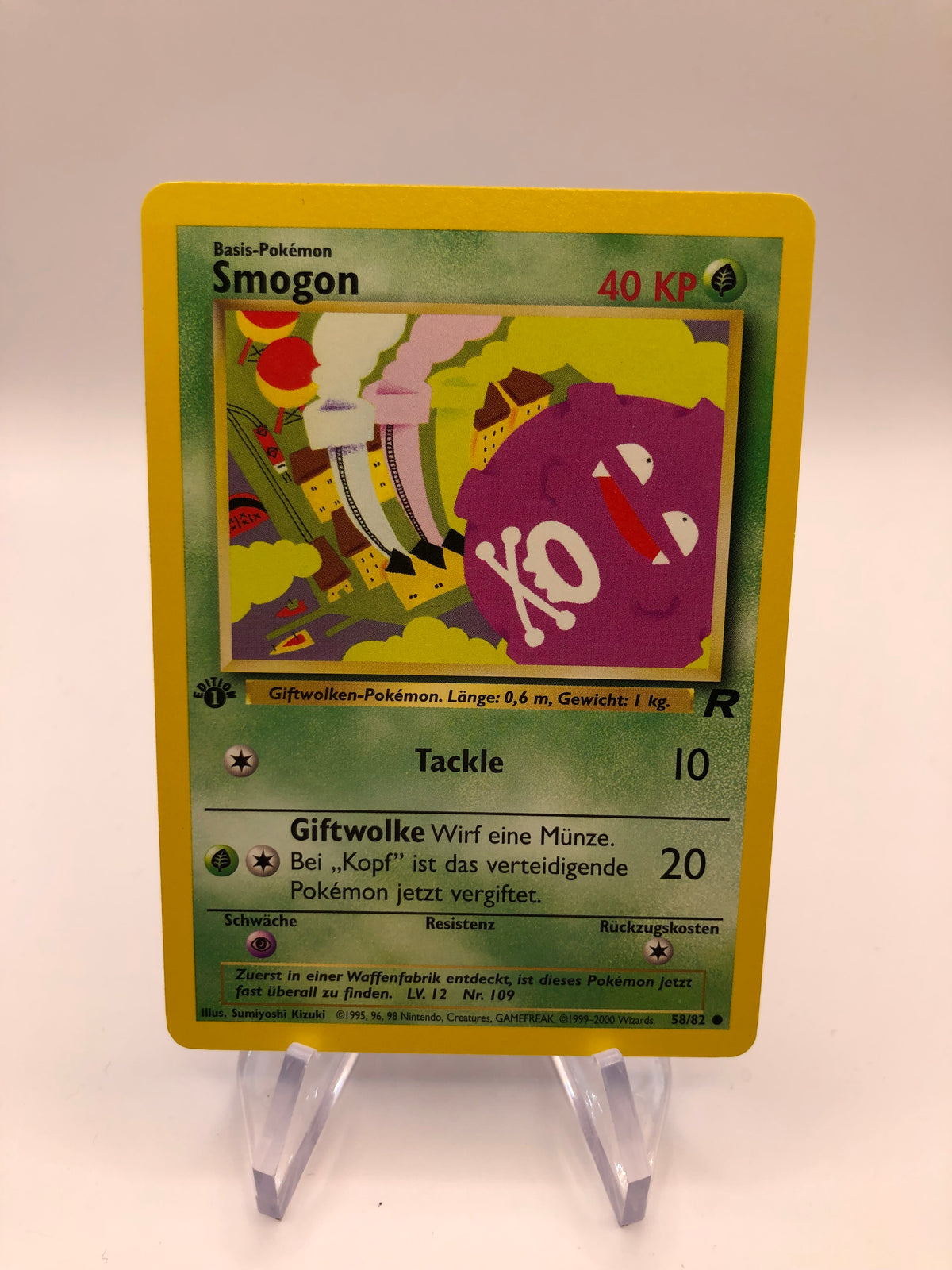 Pokemon Karte Rocket Smogon 58/82 Deutsch