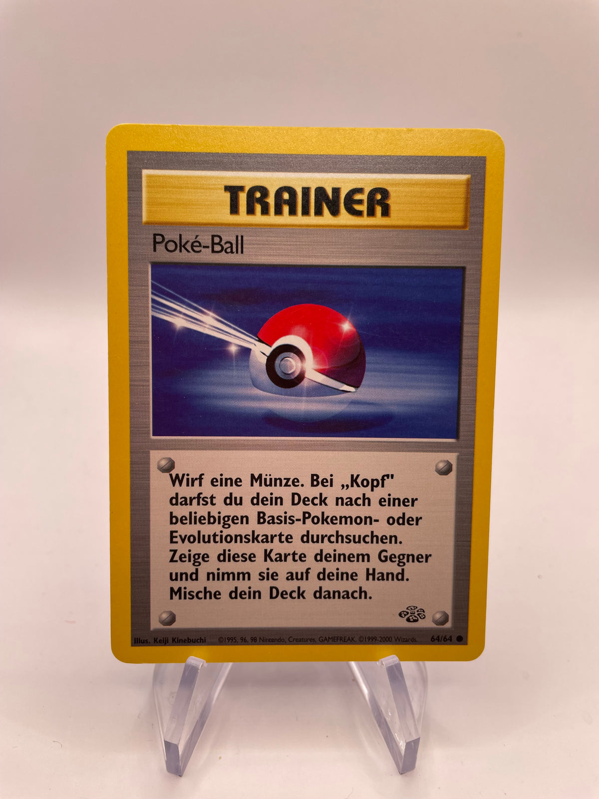 Pokemon Karte Jungel Trainer Poké-Ball 64/64 Deutsch