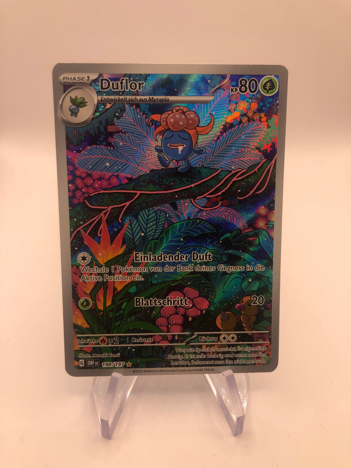 Pokemon Karte Art-Rare Duflor 198/197 Deutsch