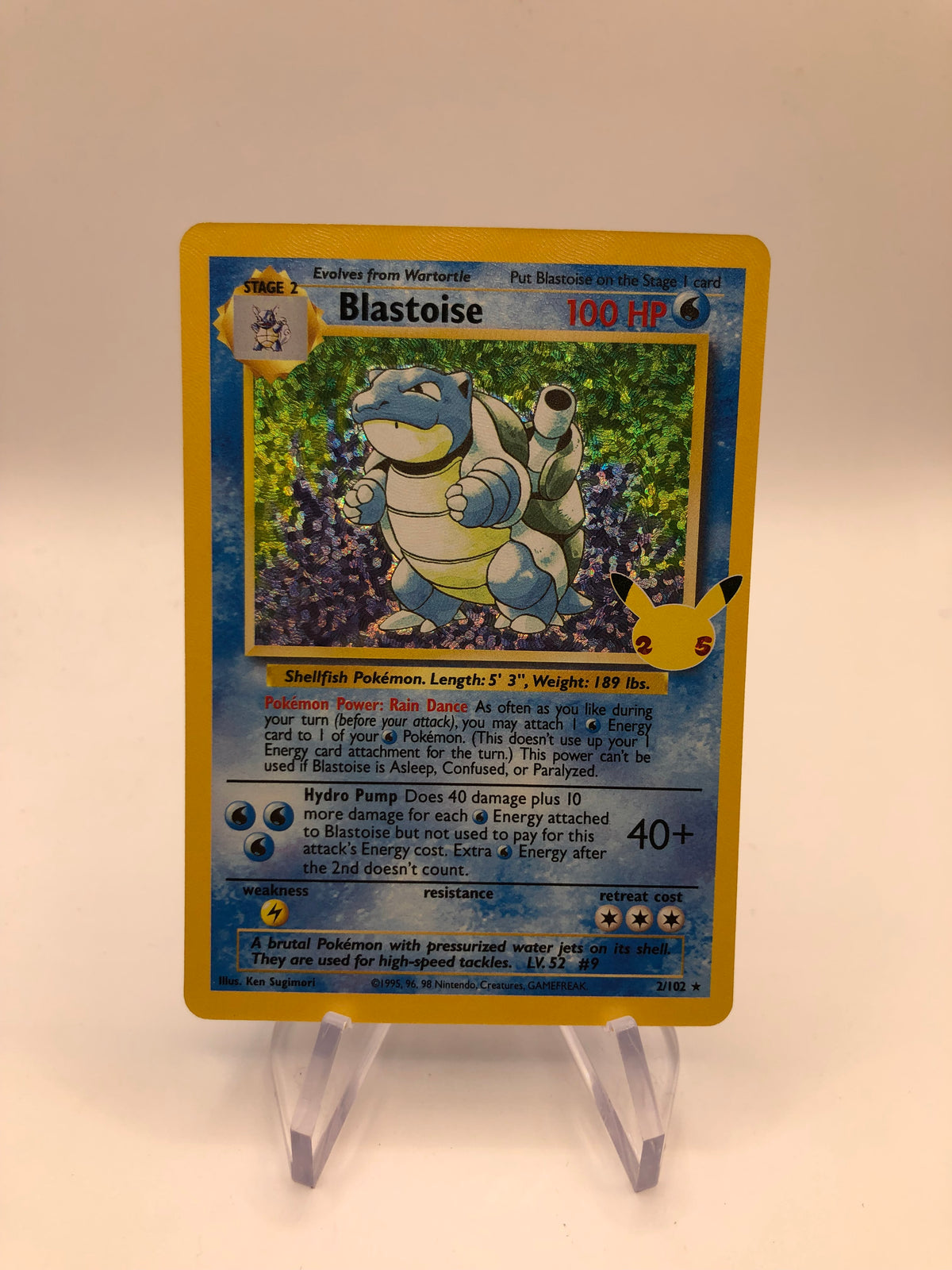 Pokemon Karte Celebration Turtok 2/10 Englisch
