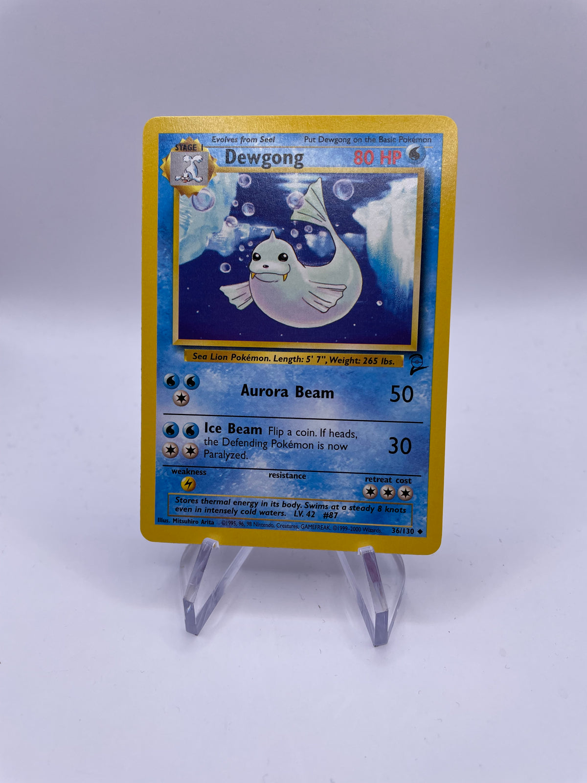 Pokemon Karte Base Set 2 Dewgong 36/130 Englisch