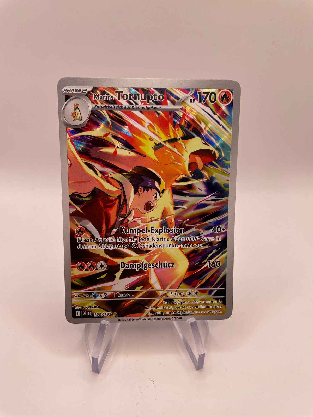 Pokemon Karte Art-Rare Tornupto 190/182Deutsch