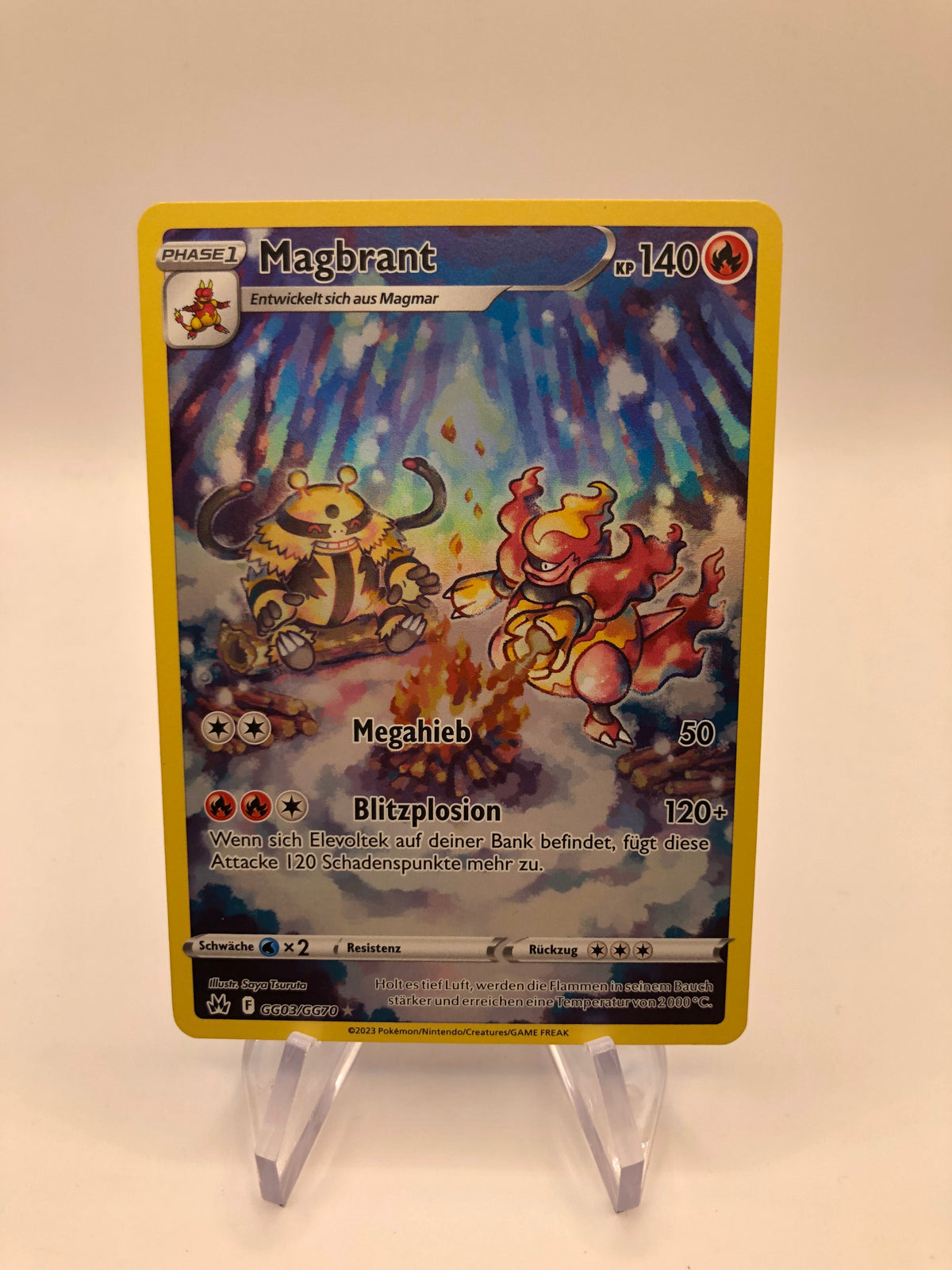 Pokemon Karte Art-Rare Magbrant GG03/GG70 Deutsch