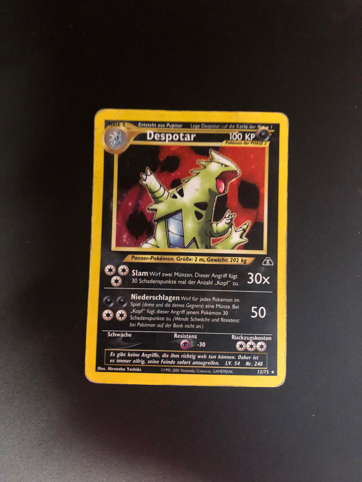 Pokemon Karte Holo Despotar 12/75 Deutsch