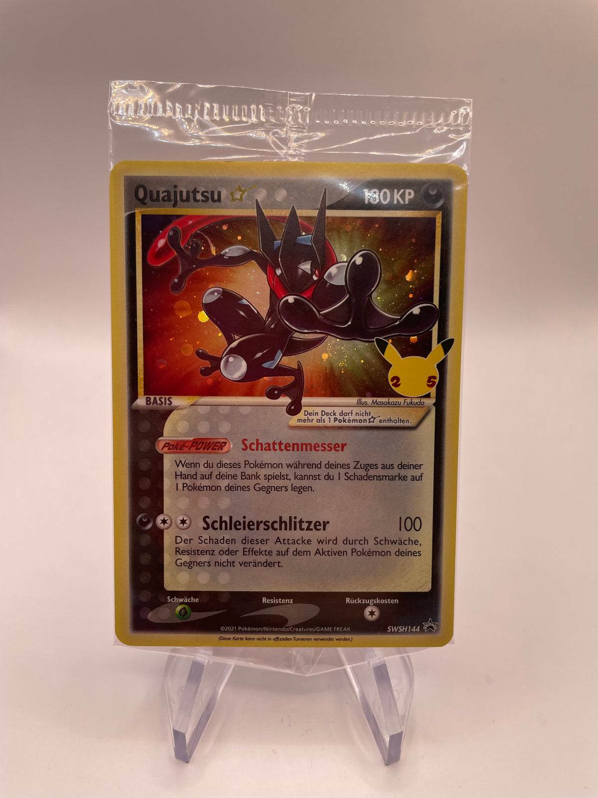 Pokémon Karte OVP Celebration Quajutsu SWSH144 Deutsch