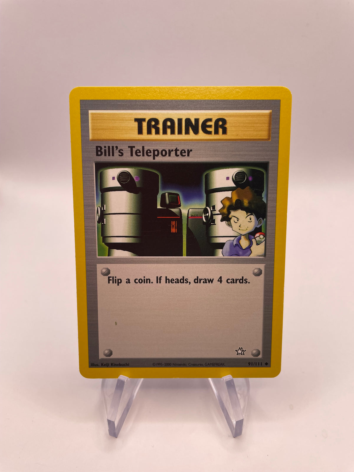 Pokemon Karte Bills Teleporter Neo Genesis 91/111 Englisch