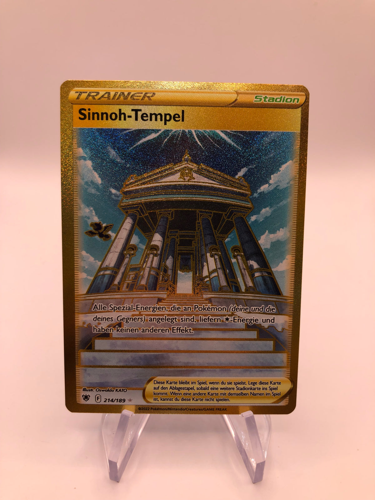 Pokemon Karte Trainer Gold Sinnoh-Tempel 214/189 Deutsch