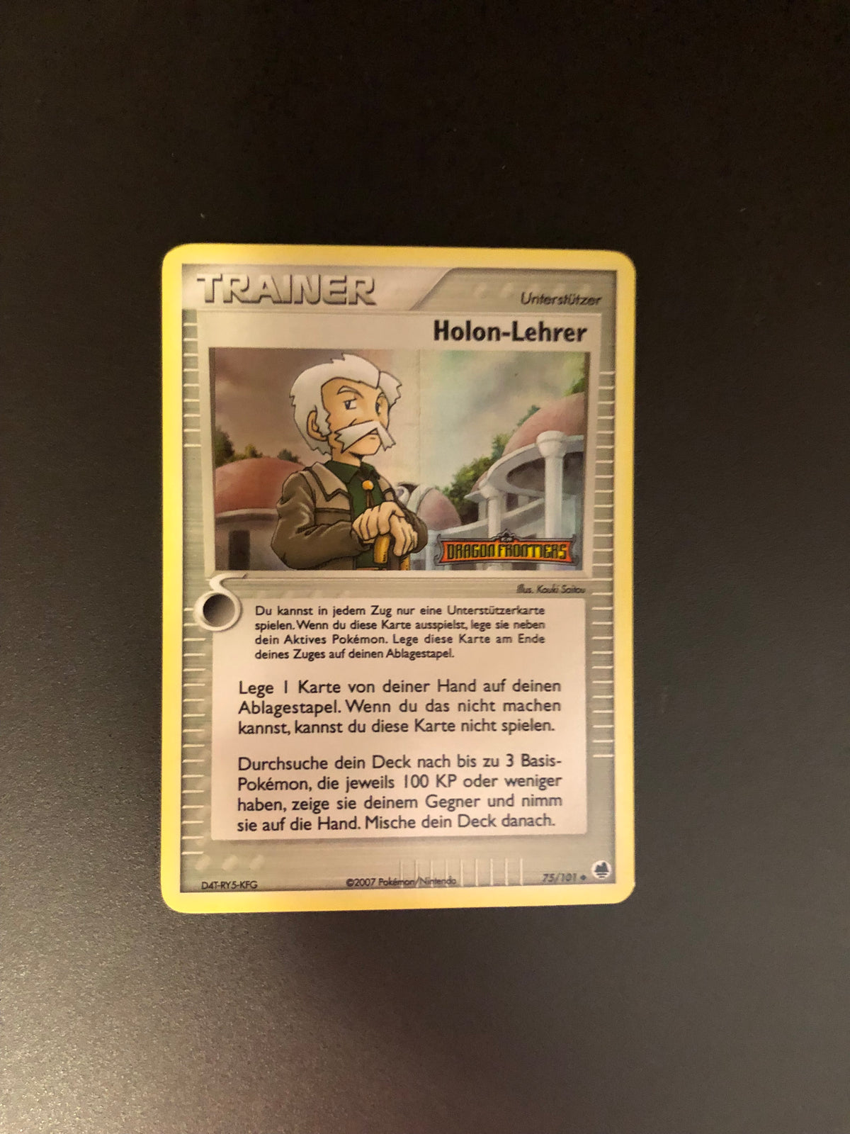 Pokemon Karte Stamp Trainer Holon-Lehrer 75/101 Deutsch