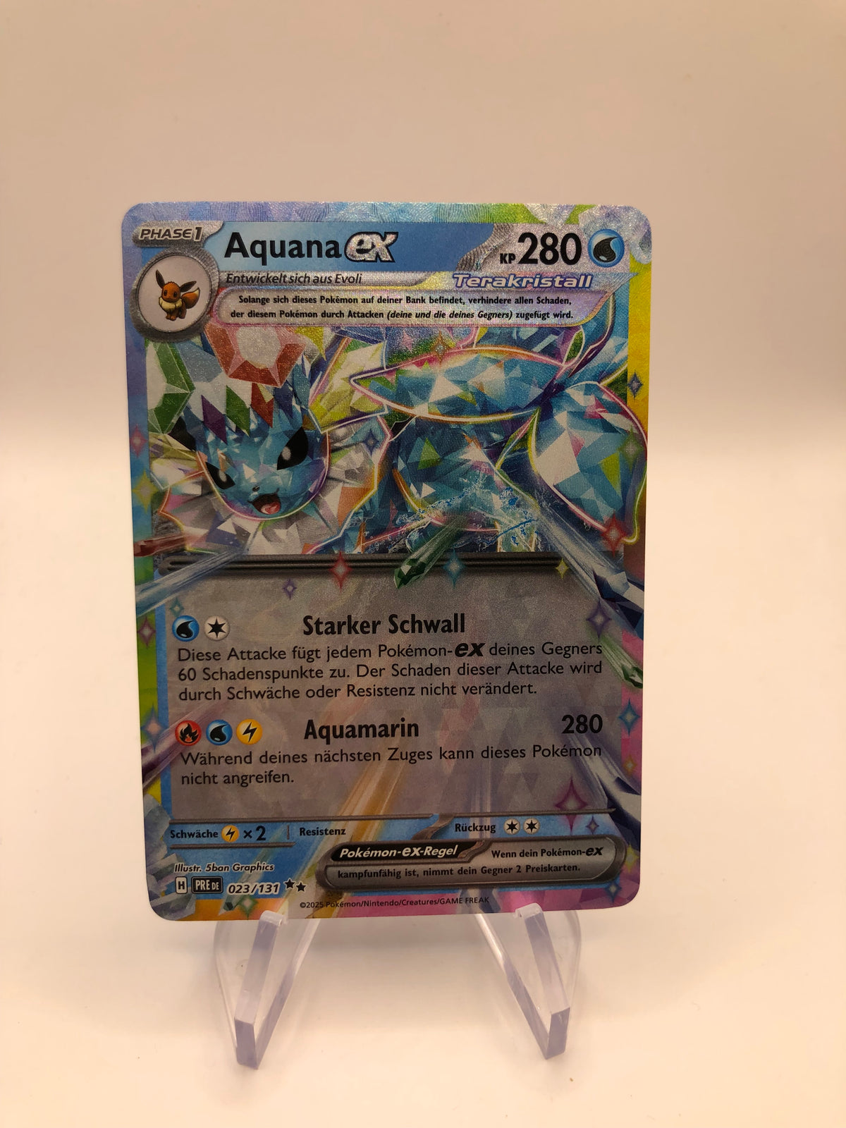 Pokemon Karte EX Aquana 23/131 Deutsch