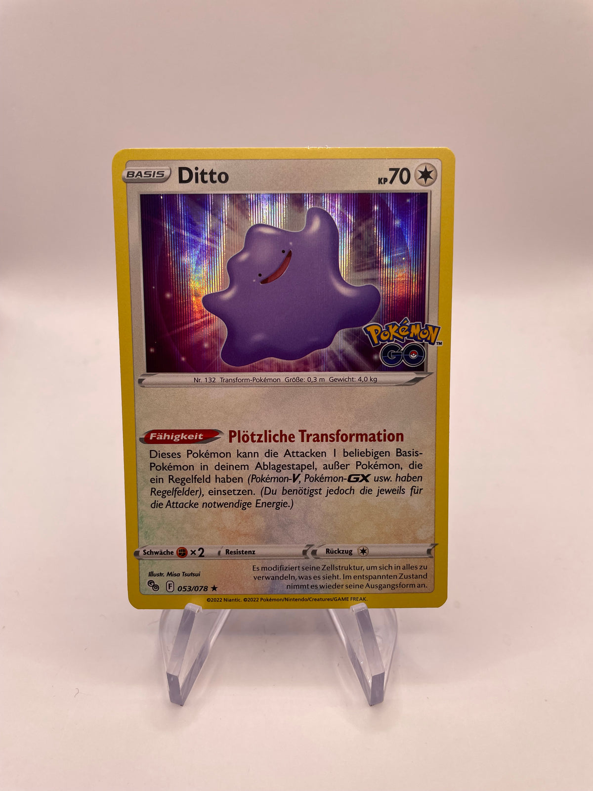 Pokémon Karte Holo Ditto 53/78 Deutsch