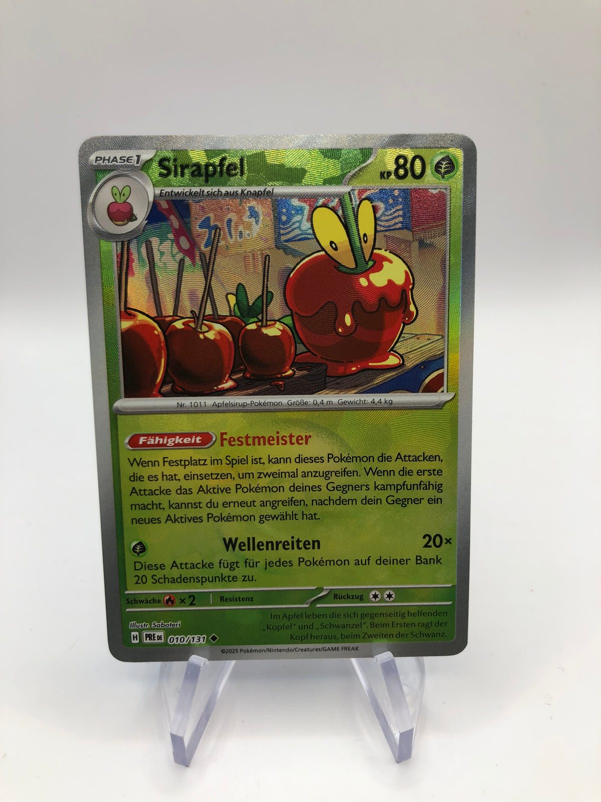 Pokemon Karte Revers Sirapfel 10/131 Deutsch