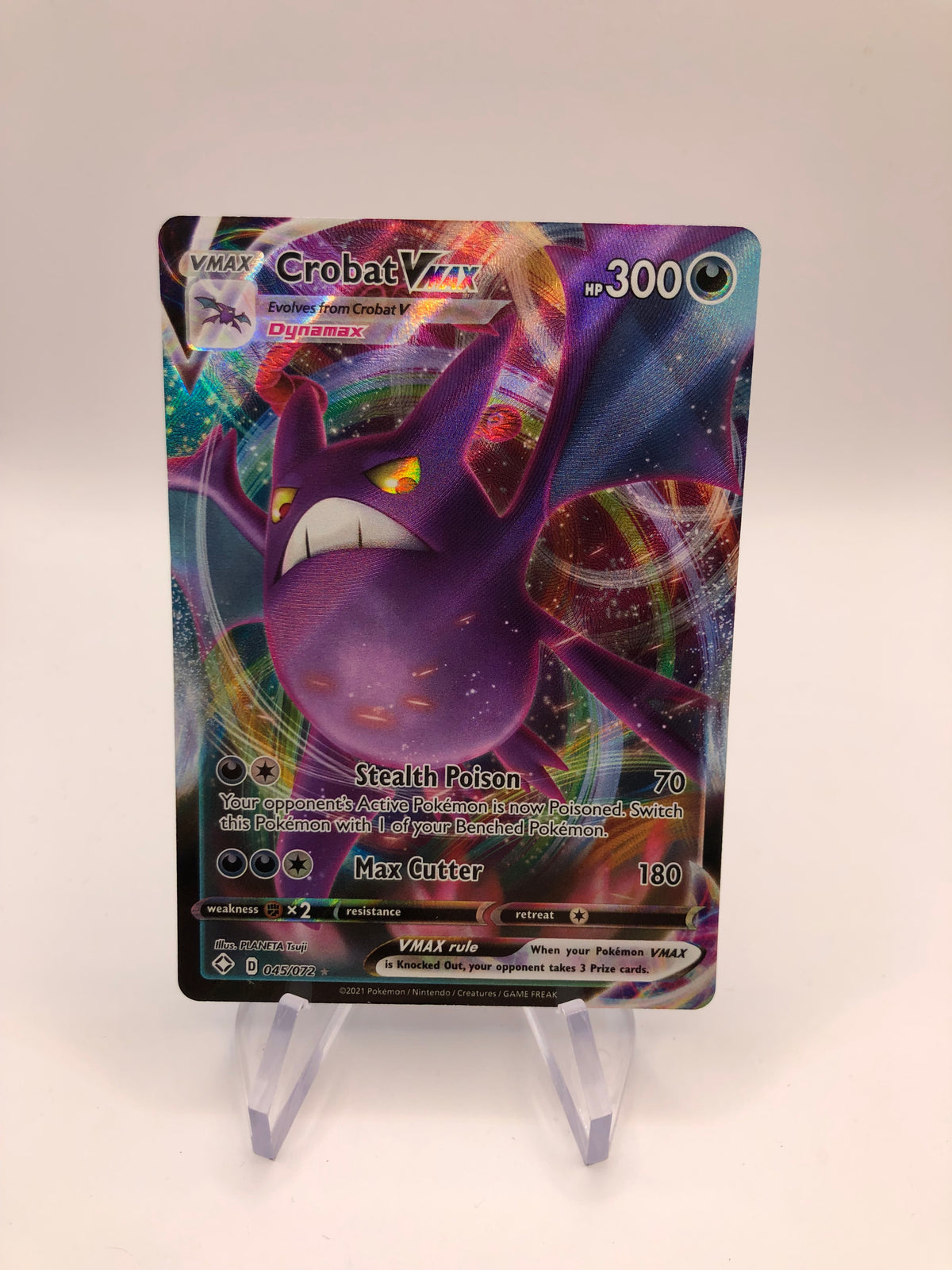 Pokemon Karte Vmax Crobat 45/72 Englisch
