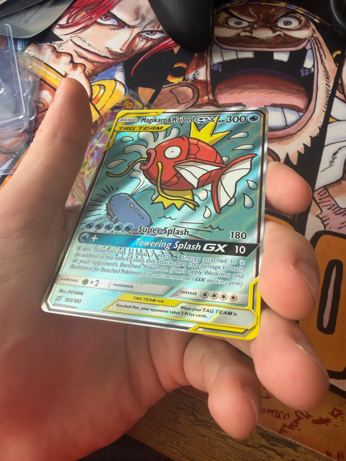 Pokemon Karte Tag Team Alt Art Karpador & Wailod 161/181 Englisch