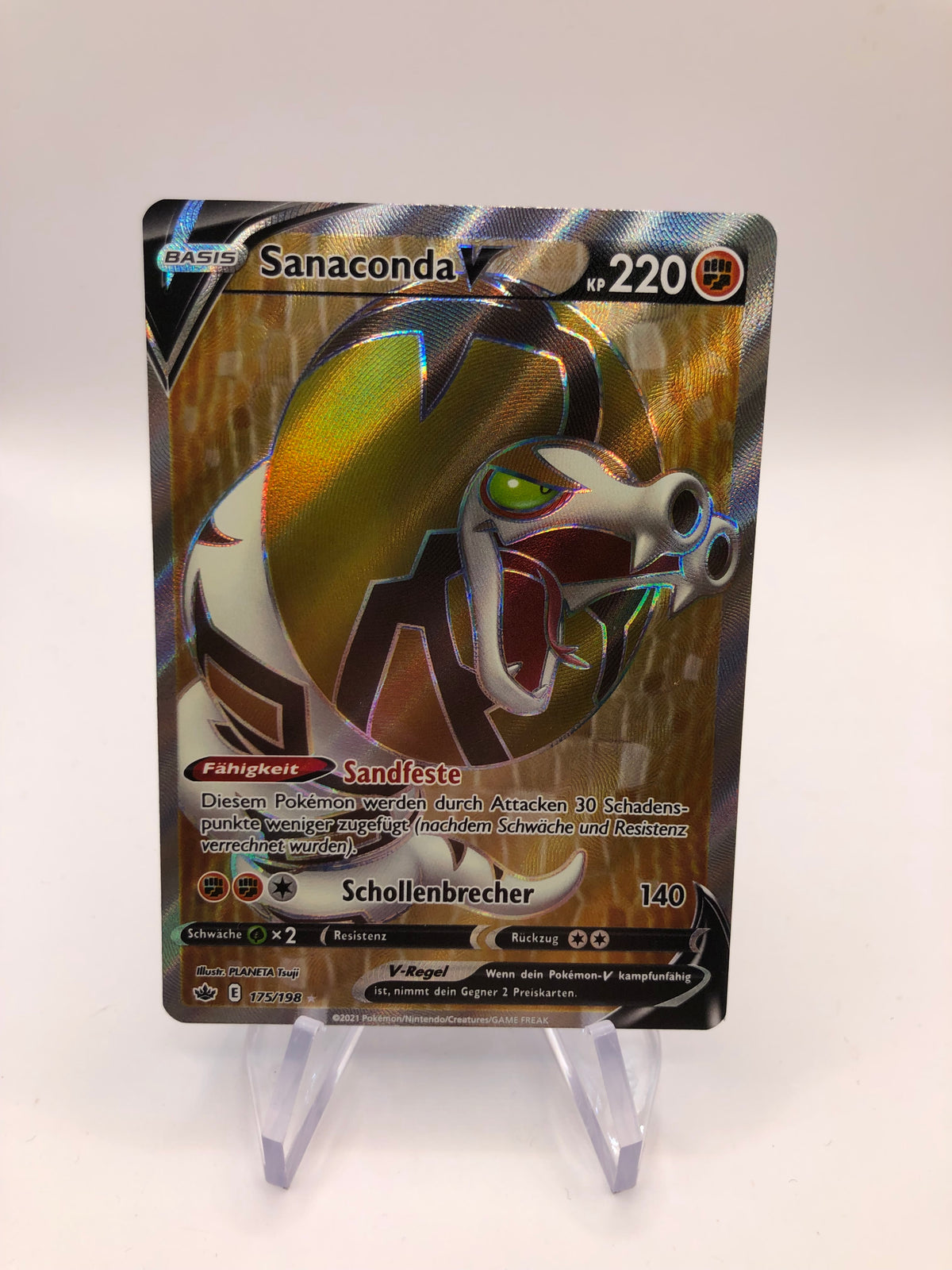 Pokemon Karten Fullart Sanaconda 175/198 Deutsch
