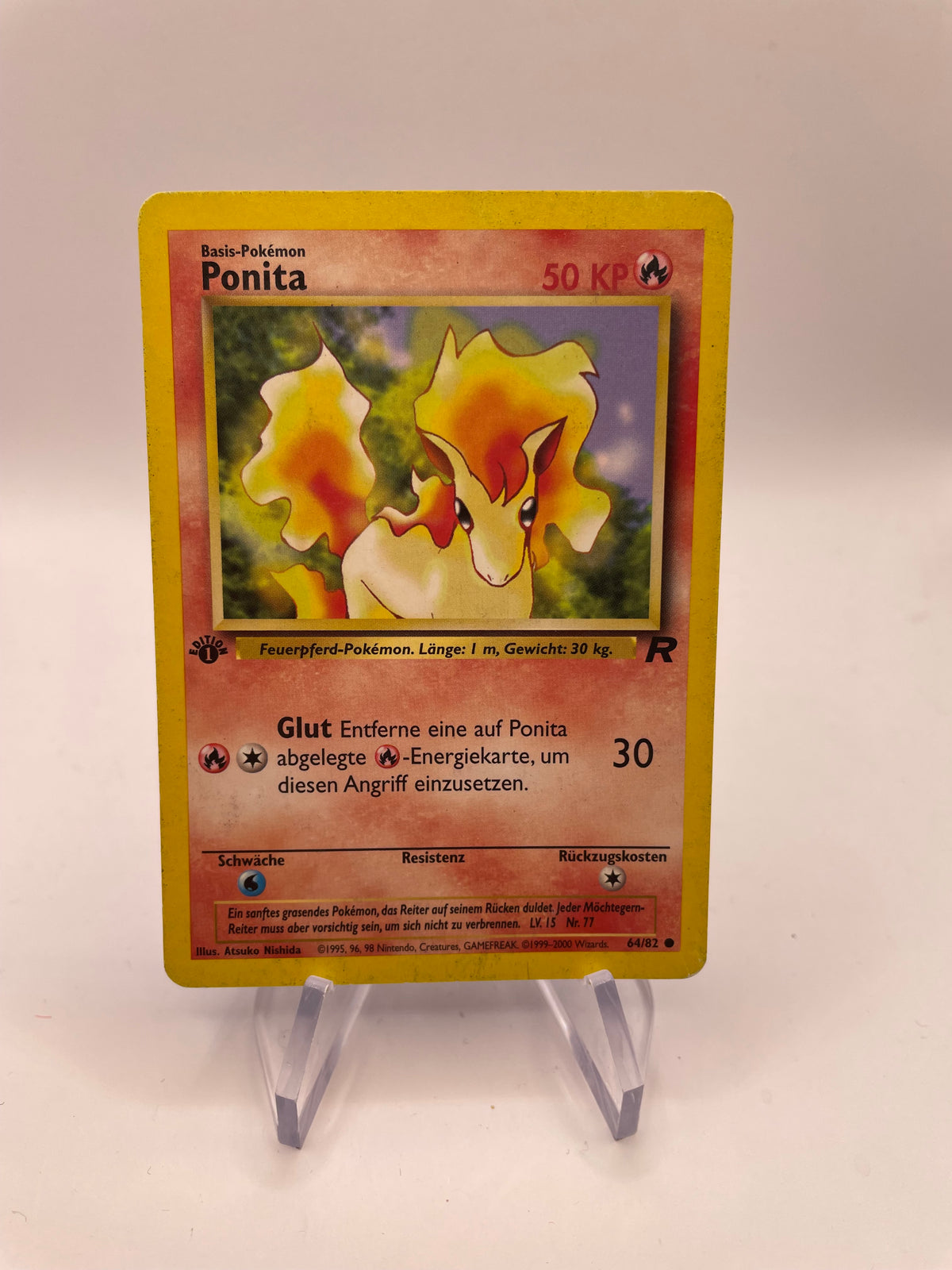 Pokemon Karte Rocket Ponita 64/82 Deutsch