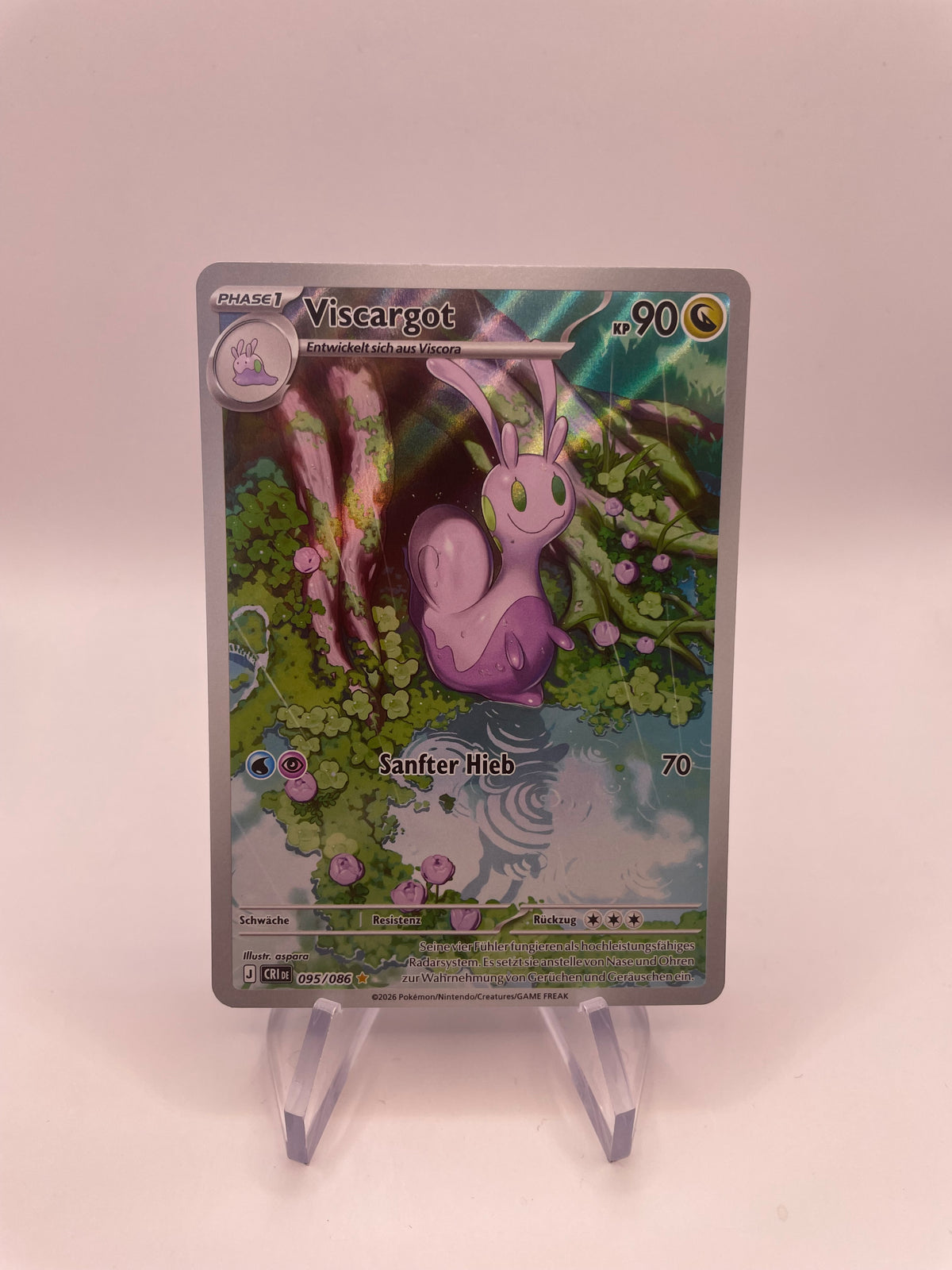 Pokemon Karte Art Rare Viscargot 95/86 Deutsch