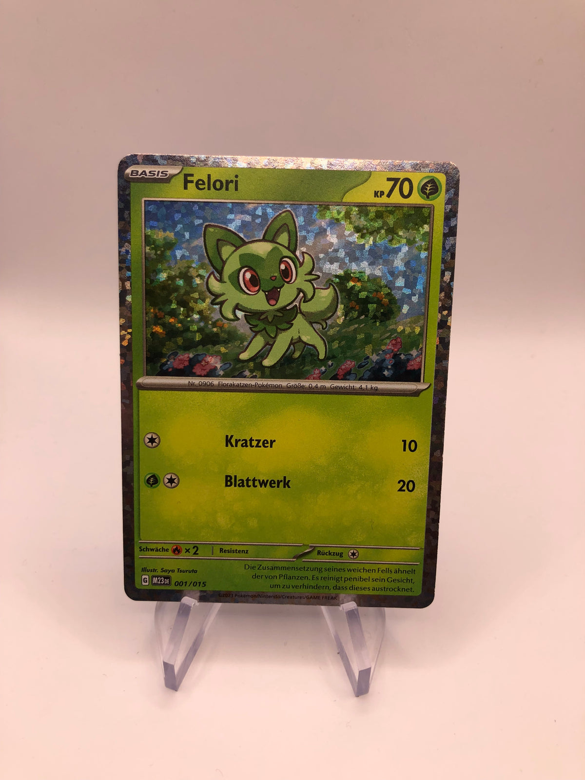 Pokemon Karte Holo Felori 1/15Deutsch
