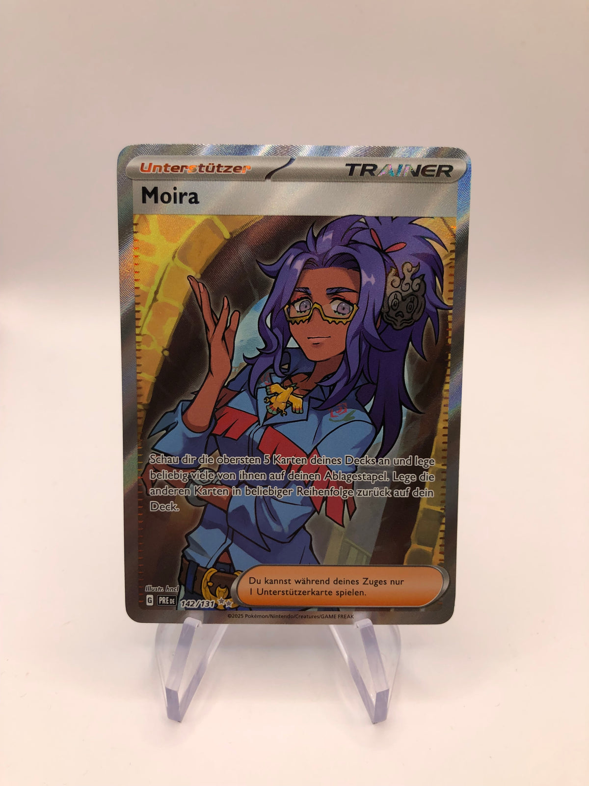 Pokemon Karte Trainer Moira 142/131 Deutsch