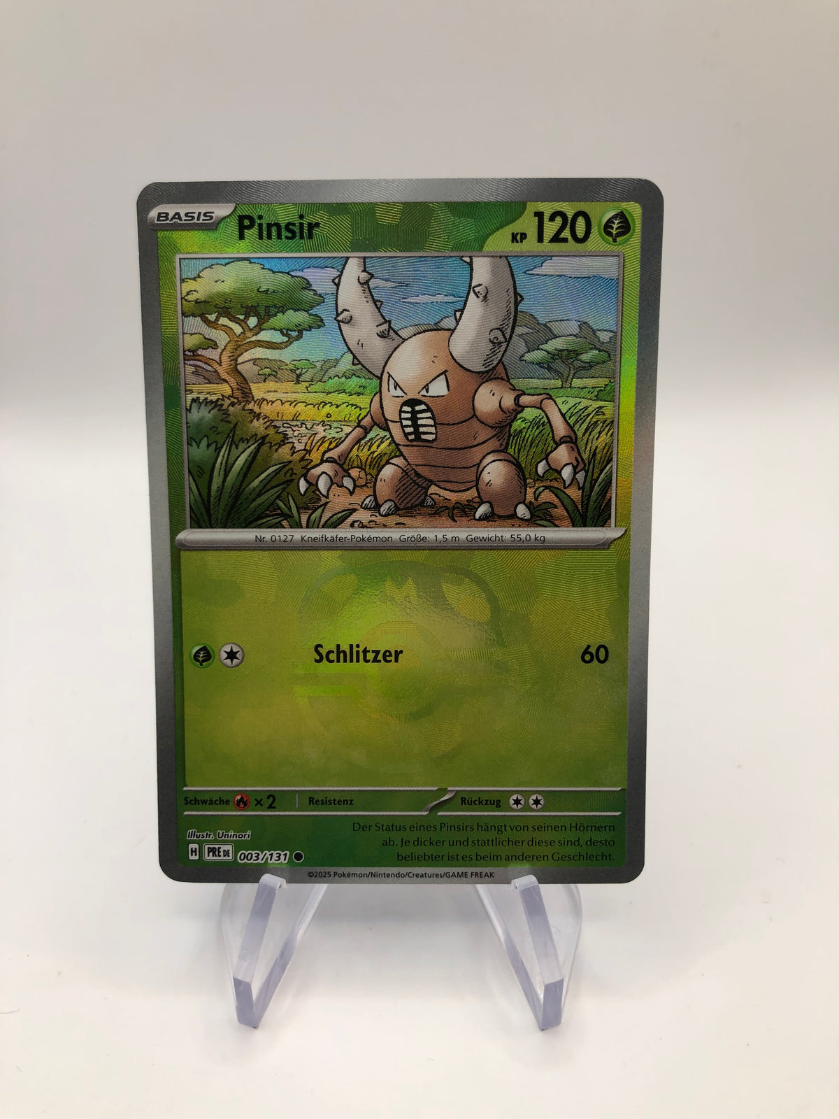 Pokemon Karte Revers Pinsir 3/131 Deutsch