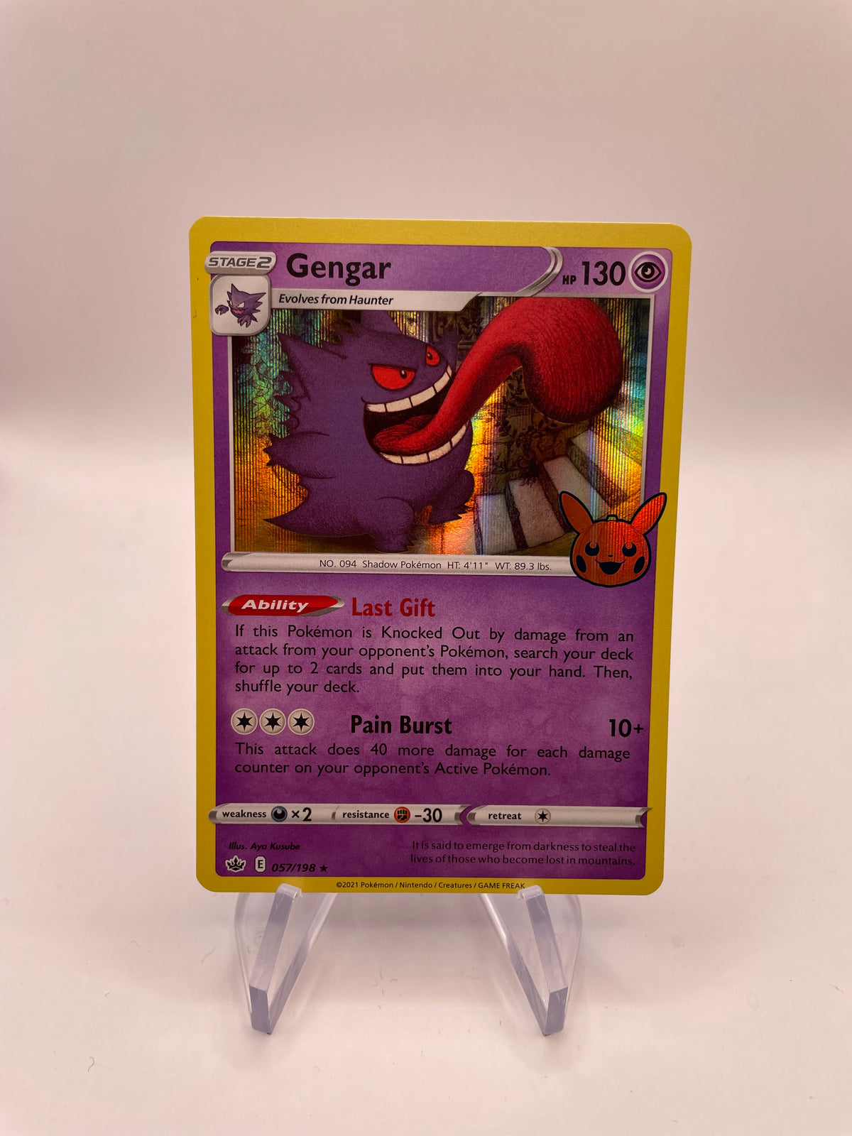 Pokémon Karte Holo Gengar 57/198 Englisch