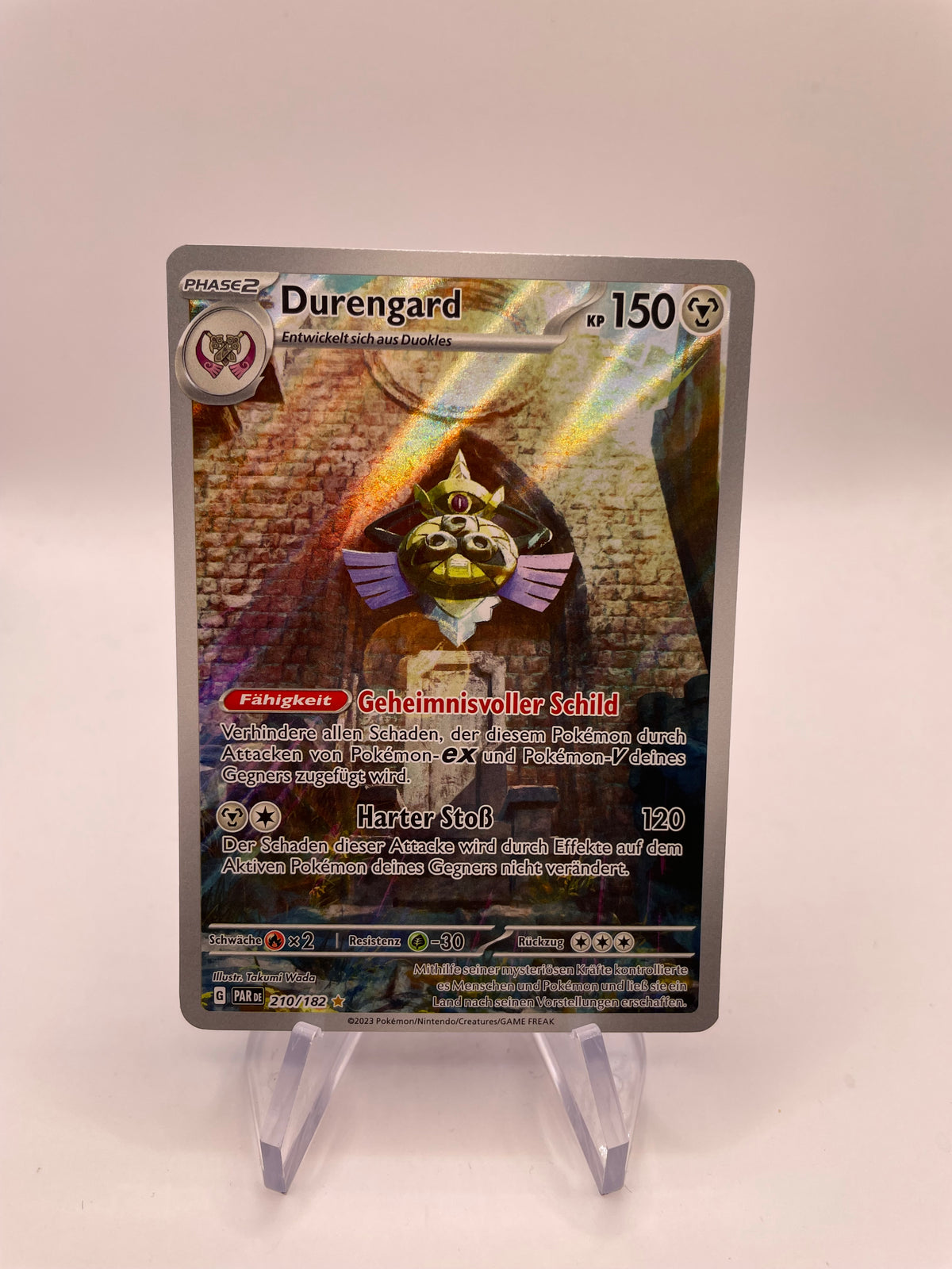 Pokemon Karte Art Rare Durengard 210/182 Deutsch