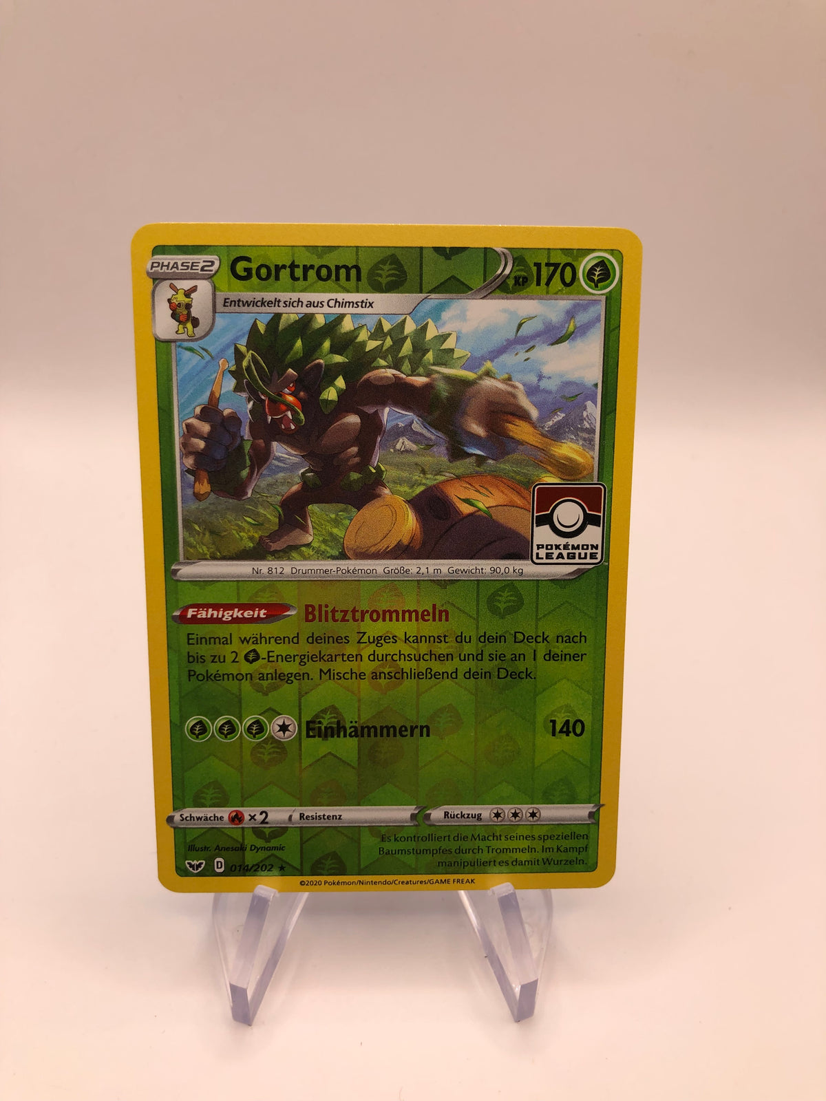 Pokemon Karte Revers Gortrom 14/202 Deutsch