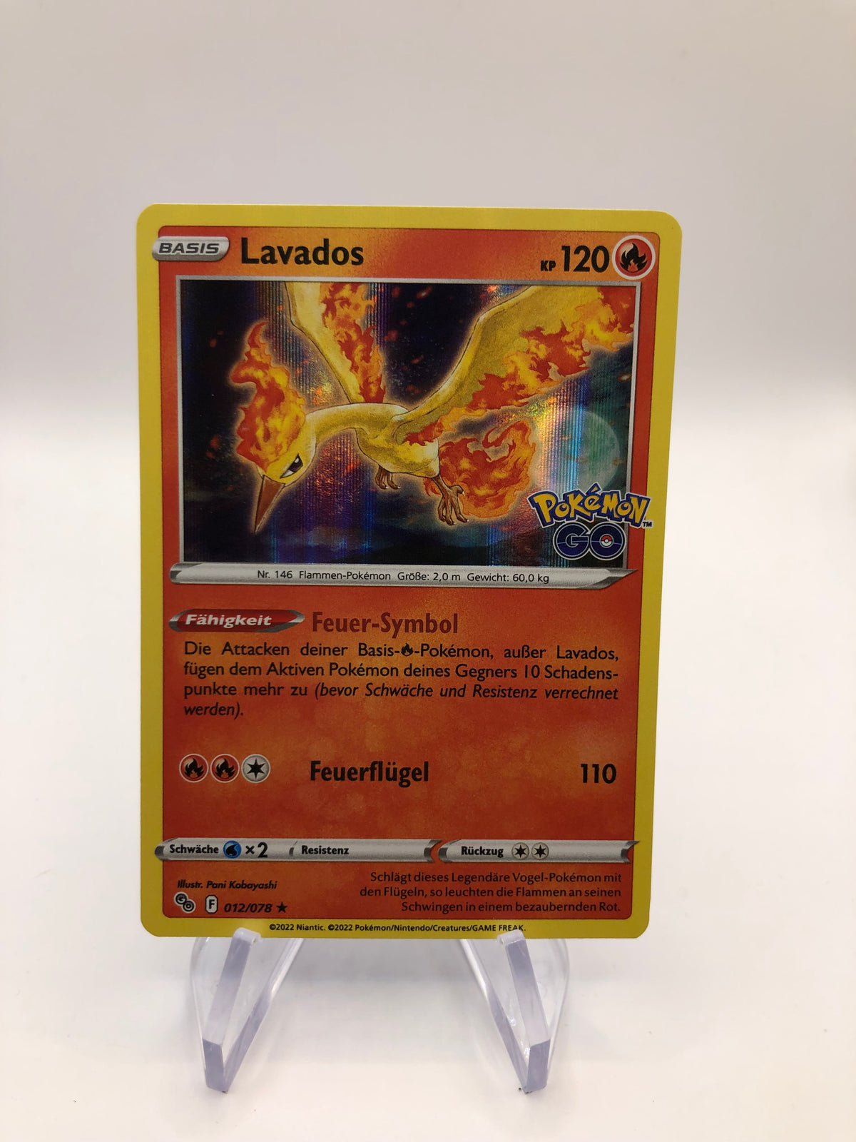 Pokemon Karte Revers lavados 12/78 Deutsch