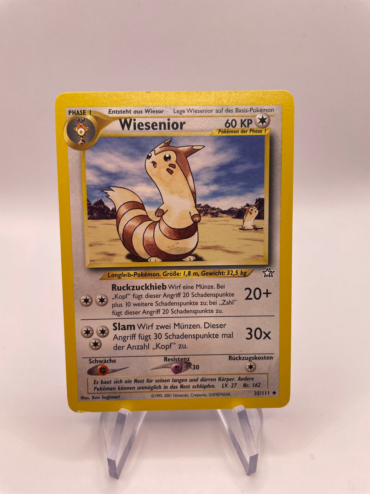 Pokemon Karte Wiesenior Neo Genesis 35/111 Deutsch