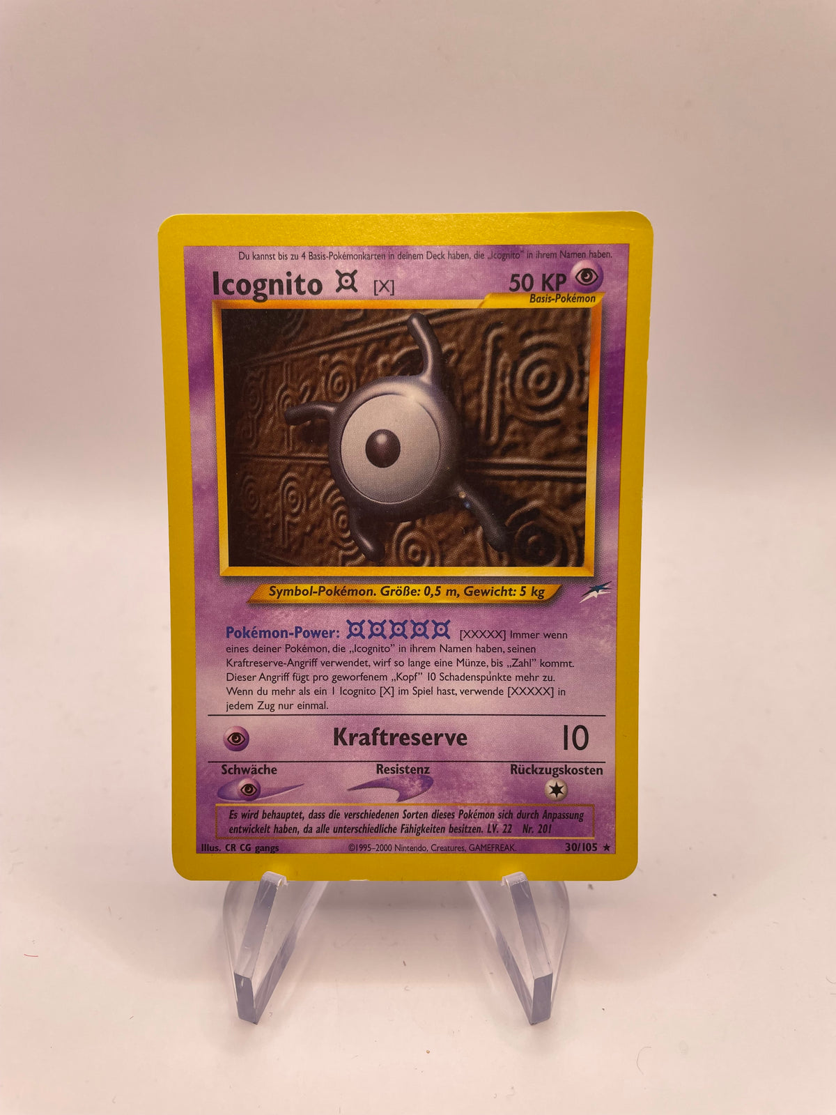 Pokemon Karte Neo Destiny Icognito 30/105 Deutsch