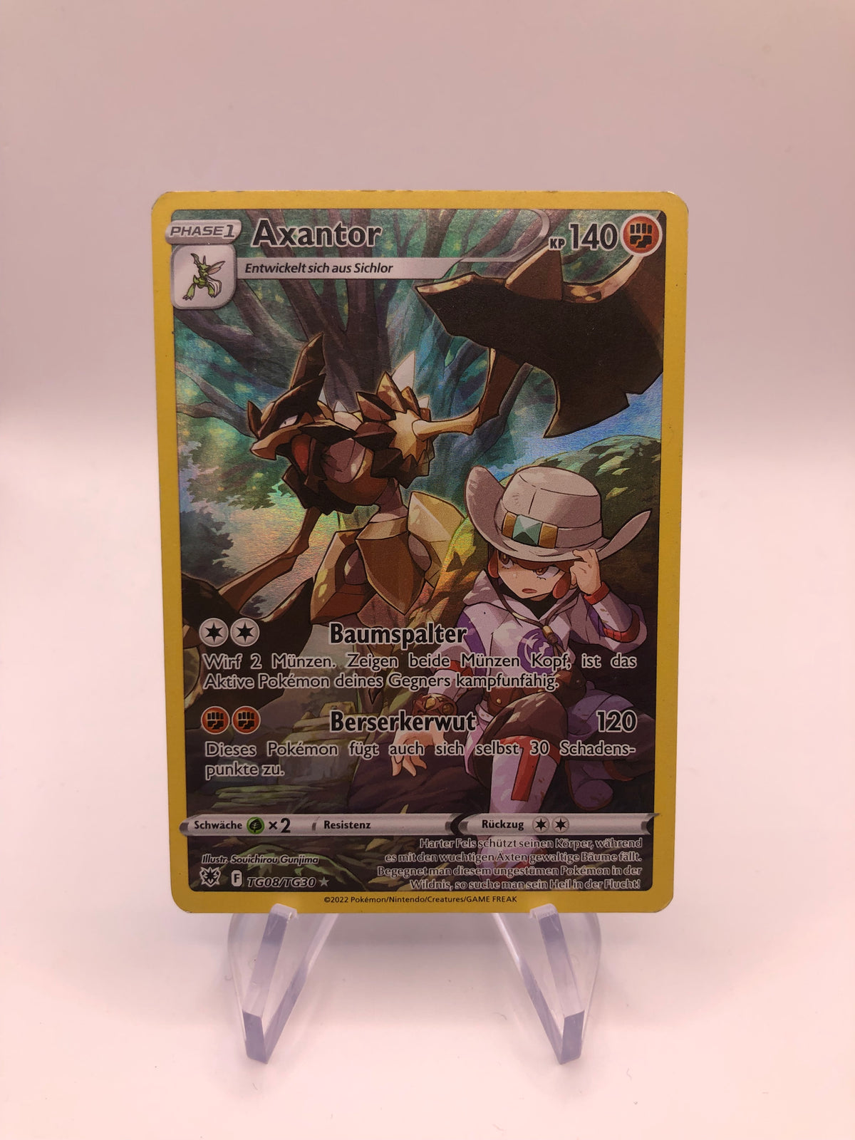 Pokemon Karte Art-Rare Axantor TG08/TG30 Deutsch