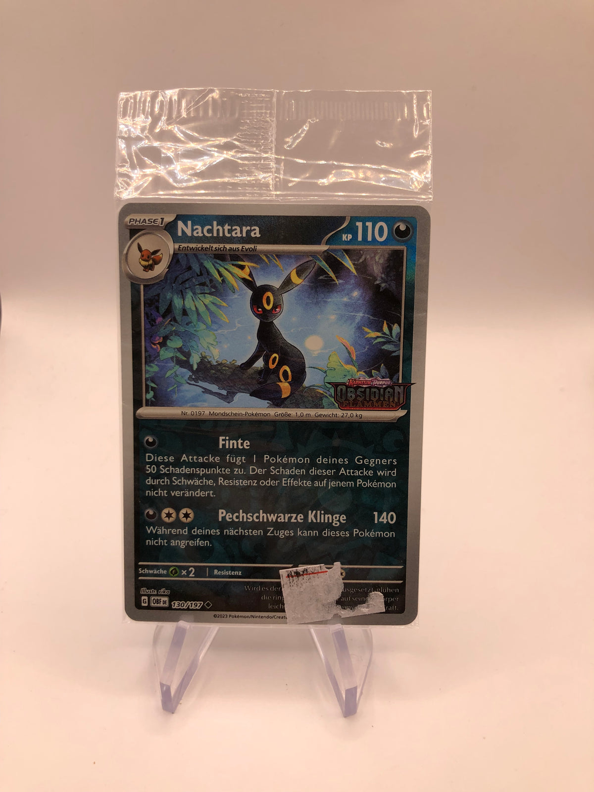 Pokemon Karte Revers Nachtara 130/197 Deutsch