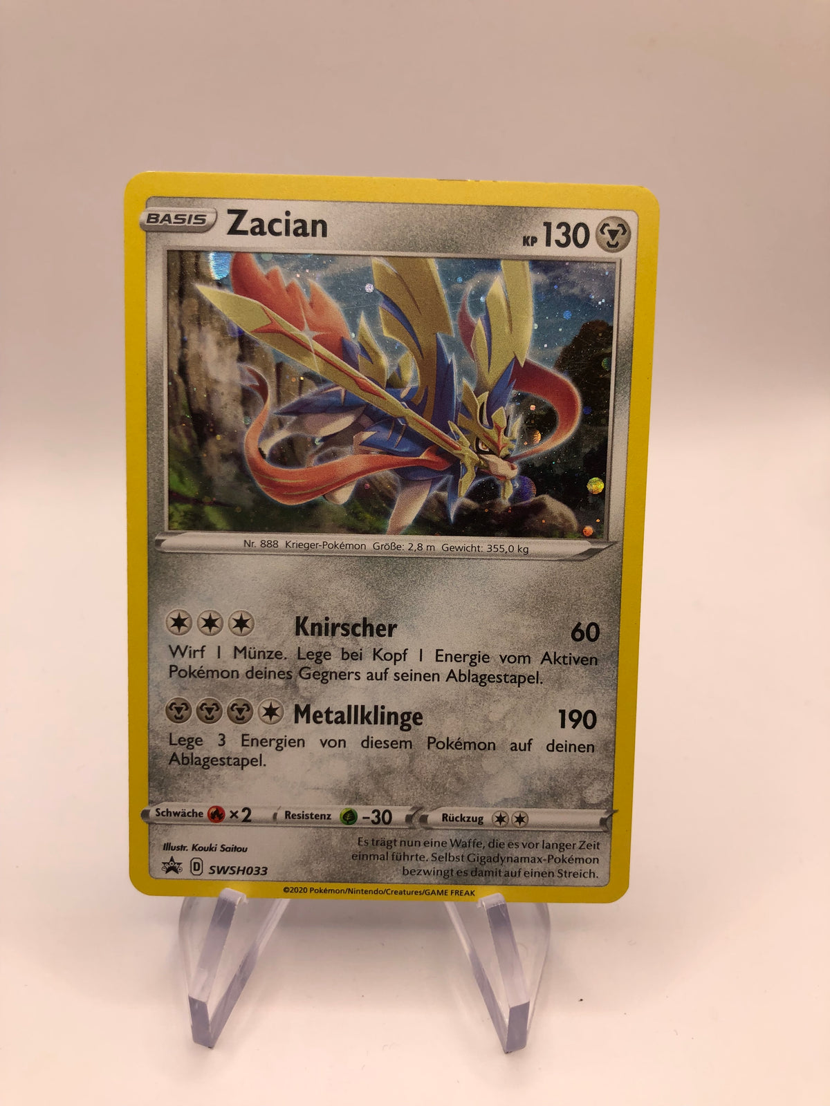 Pokemon Karte Holo Promo Zacian SWSH033 Deutsch