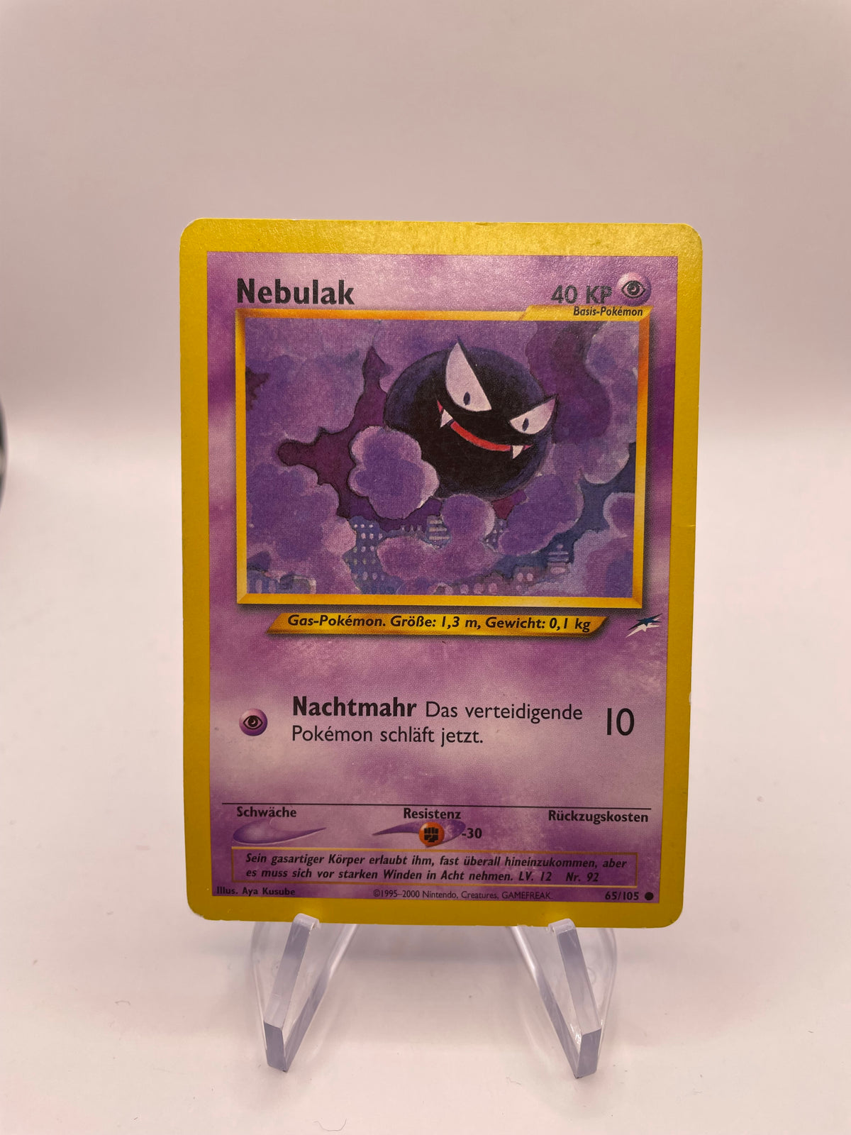 Pokemon Karte Neo Destiny Nebulak 65/105 Deutsch
