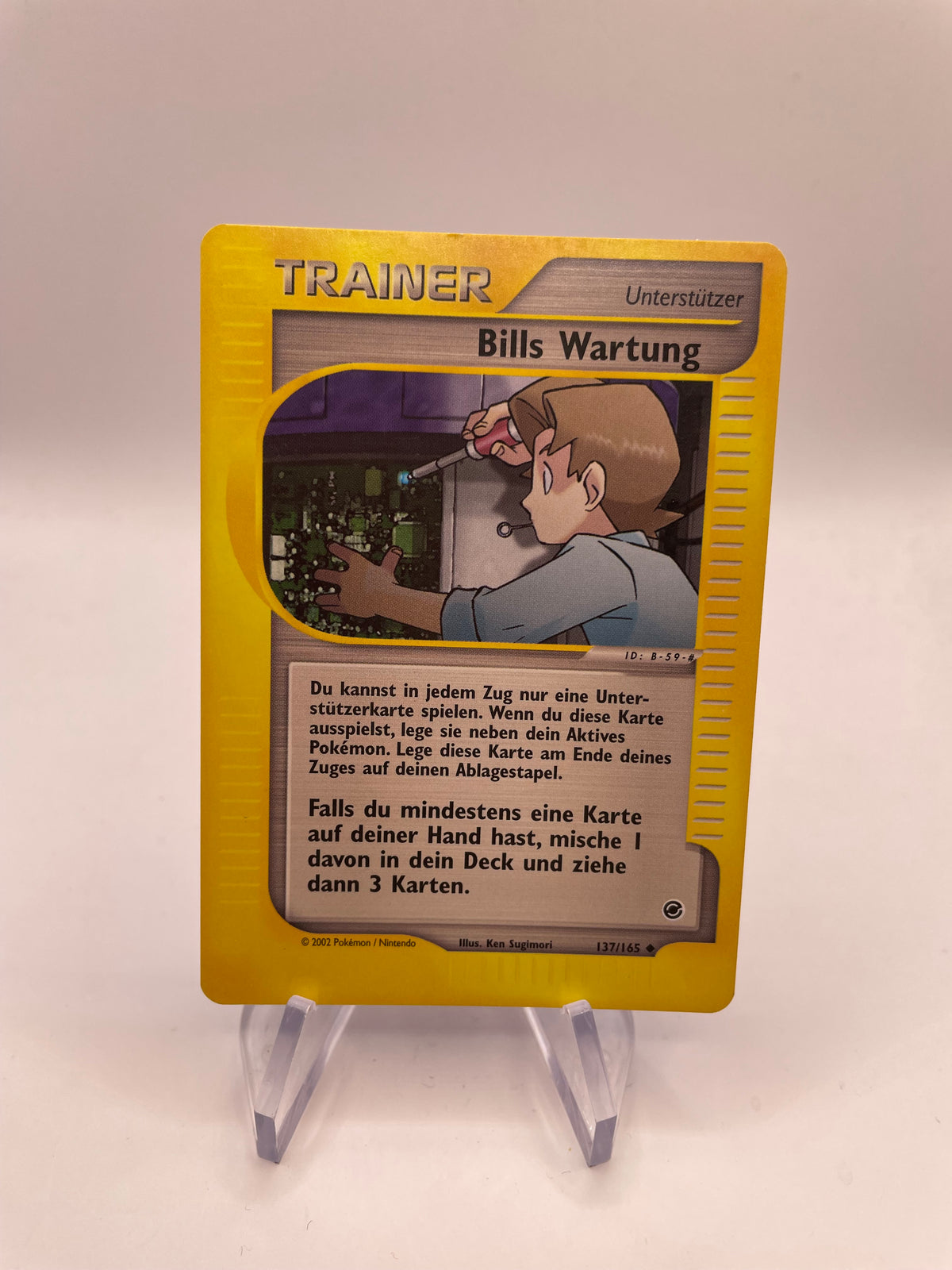 Pokemon Karte e-Series Trainer Bills Wartung 137/165 Deutsch