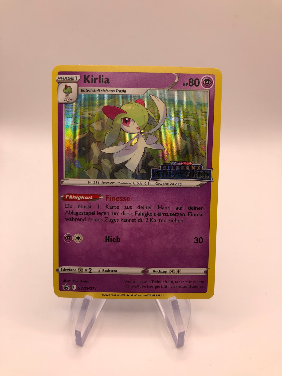 Pokemon Karte Stamp Pre Release Kirlia SWSH271 Deutsch