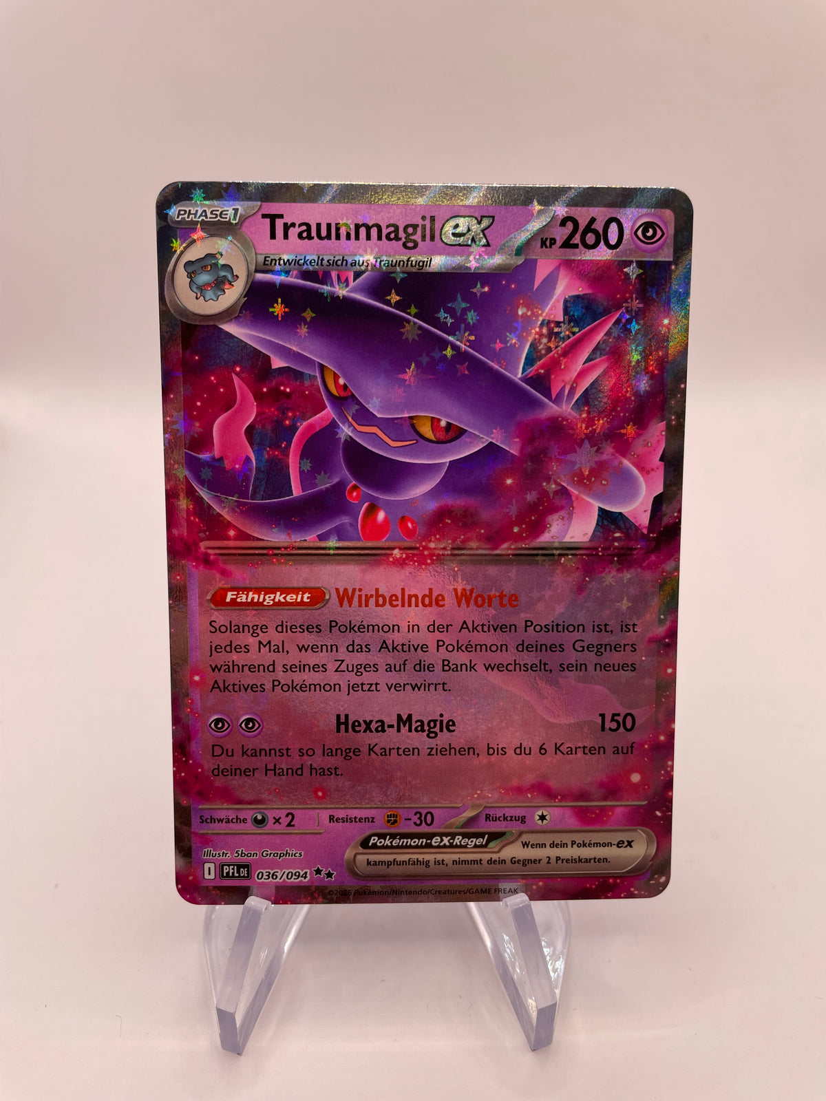 Pokemon Karte Traunmagil ex 36/94 Deutsch