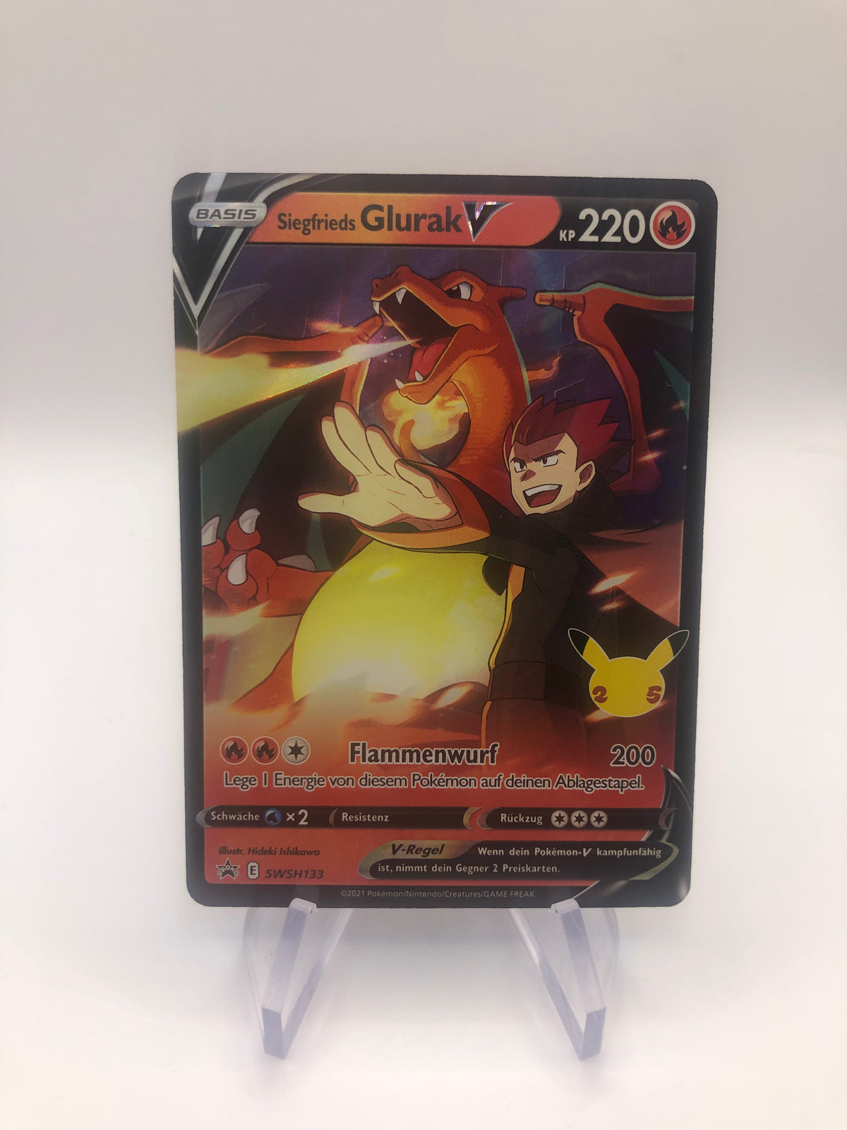 Pokemon Karte V Celebration Promo Glurak SWSH133 Deutsch