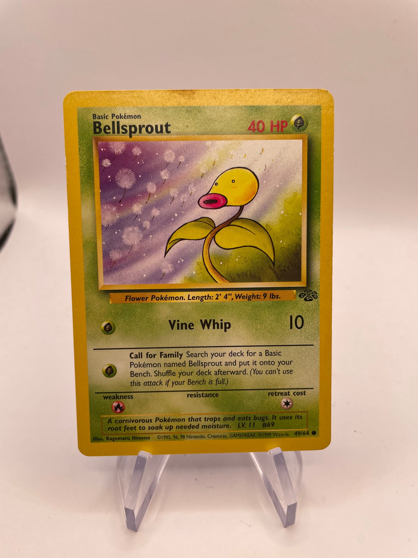 Pokemon Karte Bellsprout 49/64 Jungel Englisch