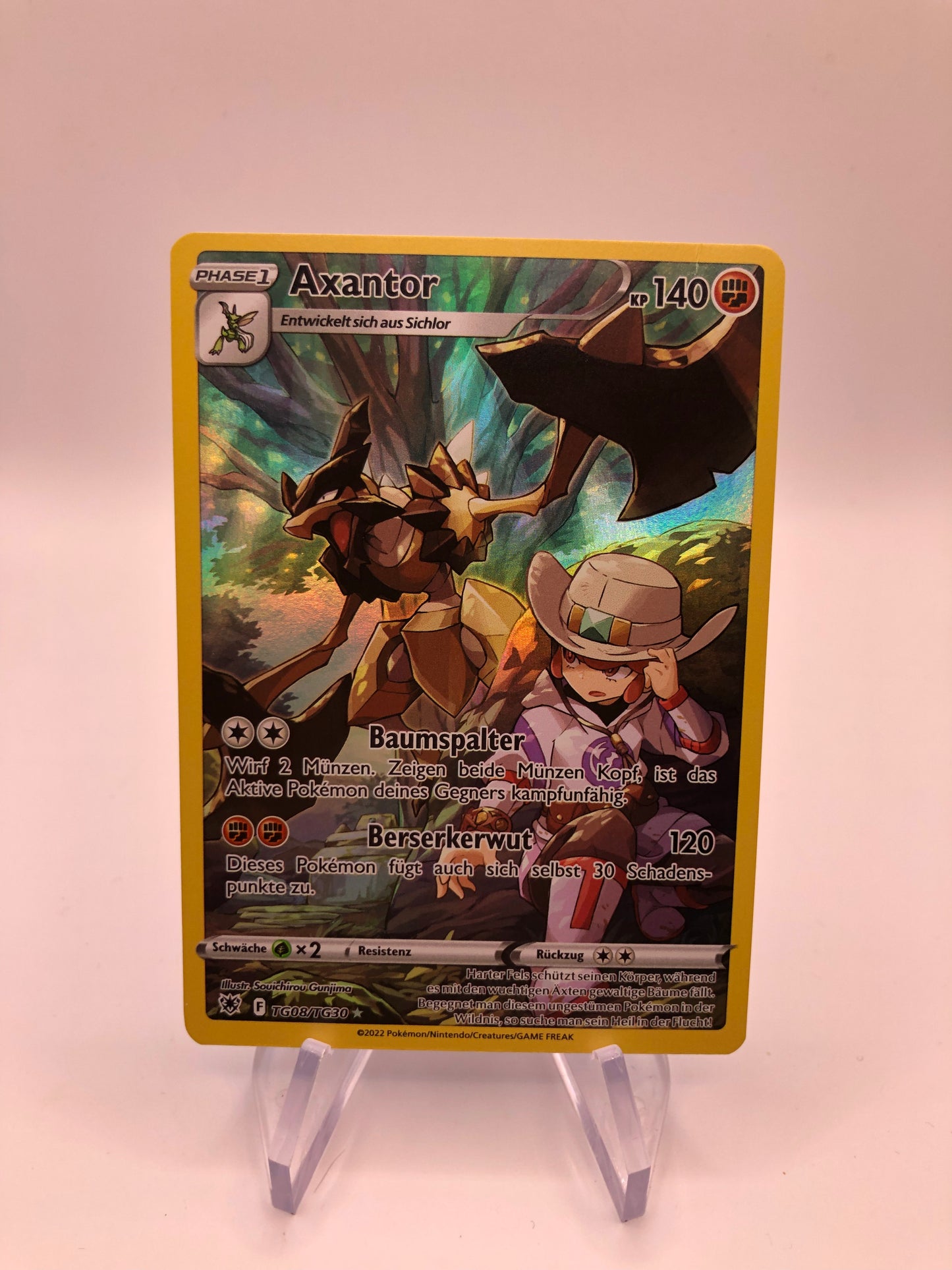 Pokemon Karte Art-Rare Axanator Tg08/Tg30 Deutsch